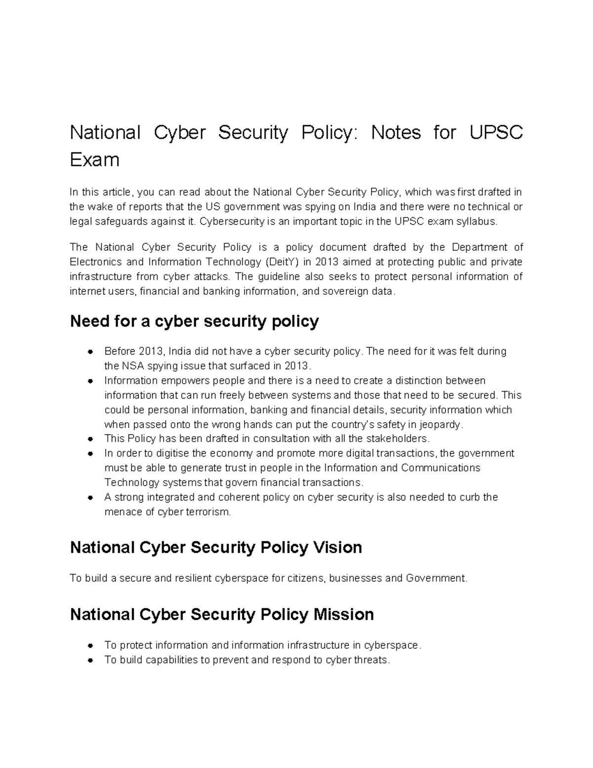 essay on cyber security upsc