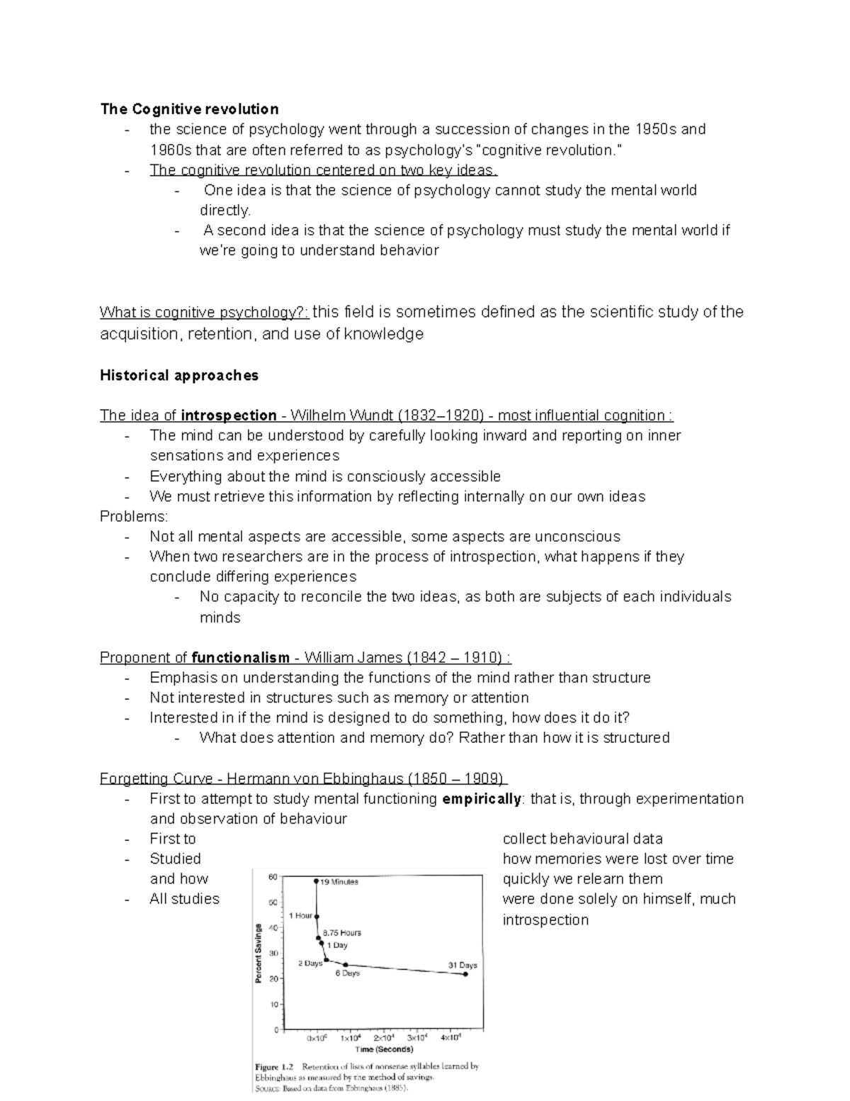 Chapter 1, The science of the mind - The Cognitive revolution - the ...
