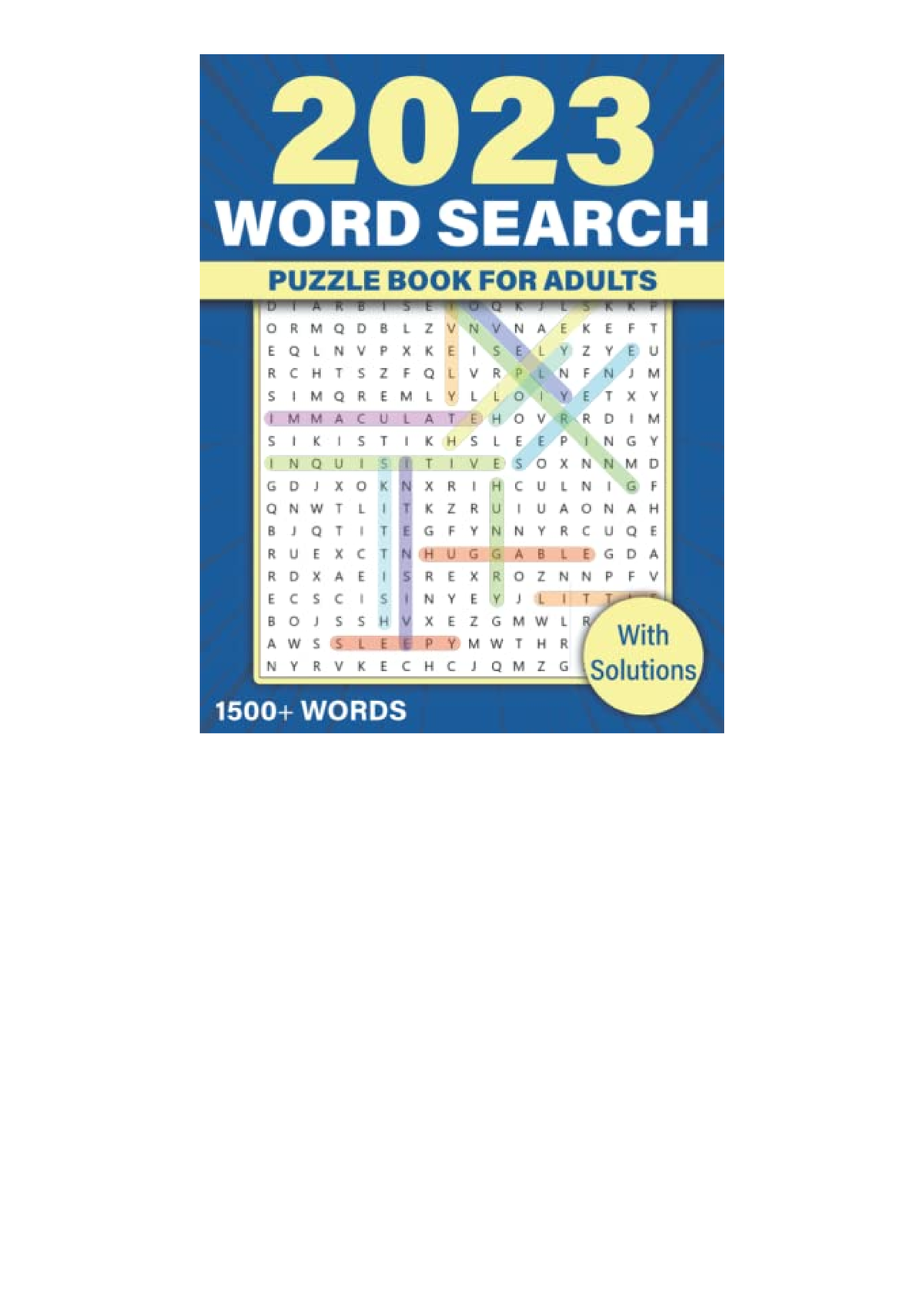 Download PDF 2023 Word Search Puzzle Book For Adults Large Print ...