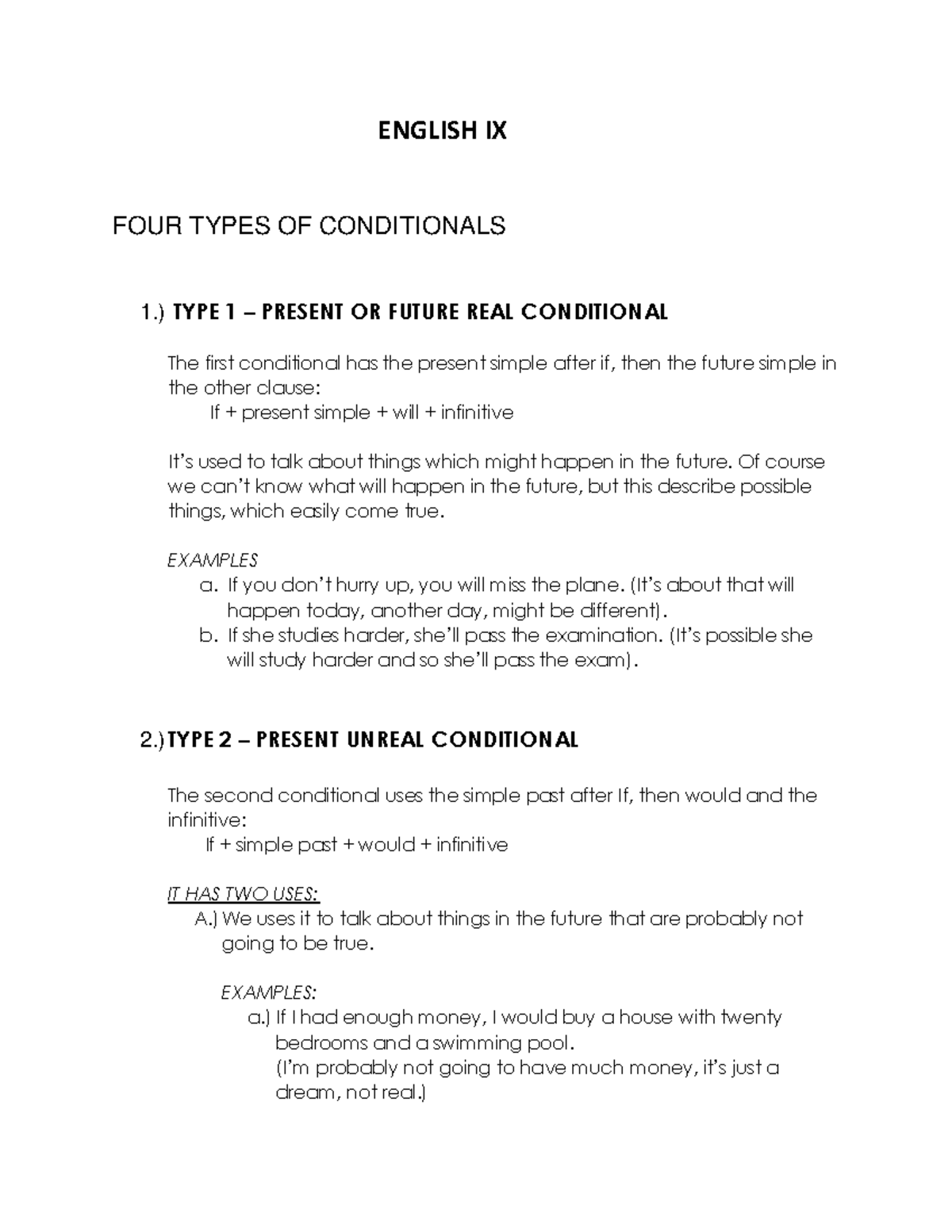 english-notes-for-junior-high-english-ix-four-types-of-conditionals-1