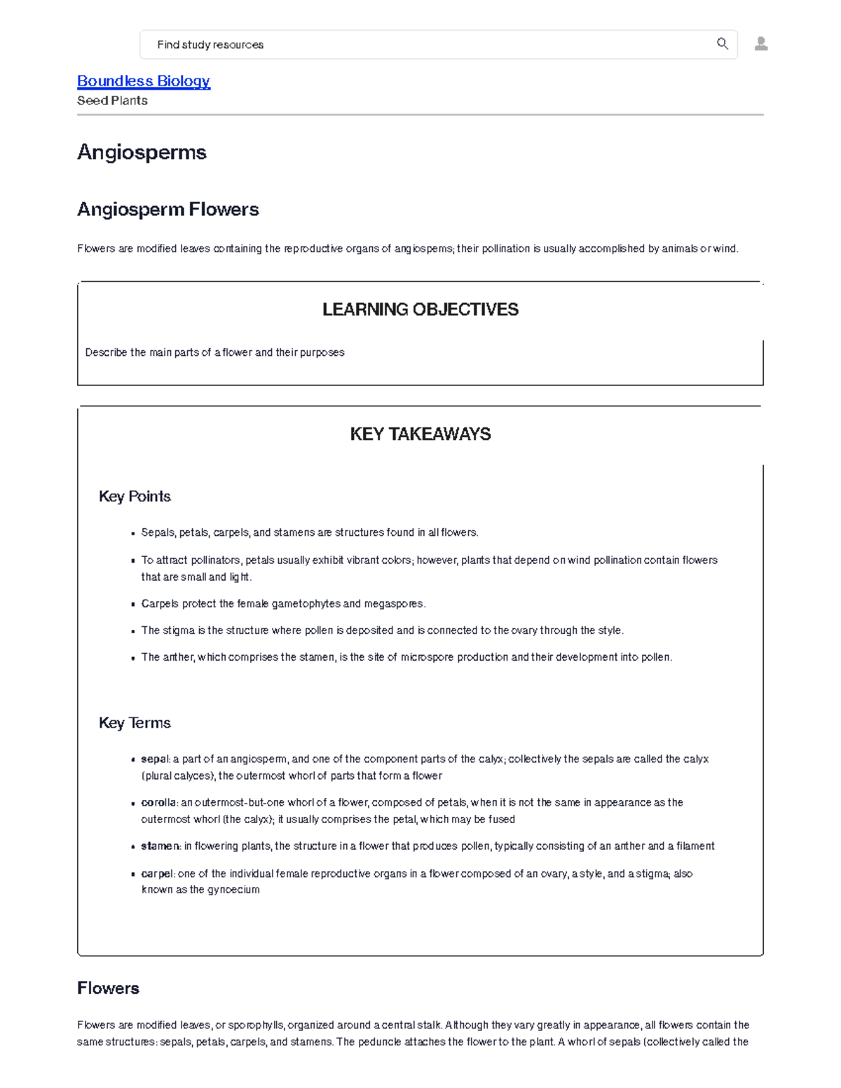 Angiosperms Boundless Biology Course Hero - Boundless Biology Seed ...