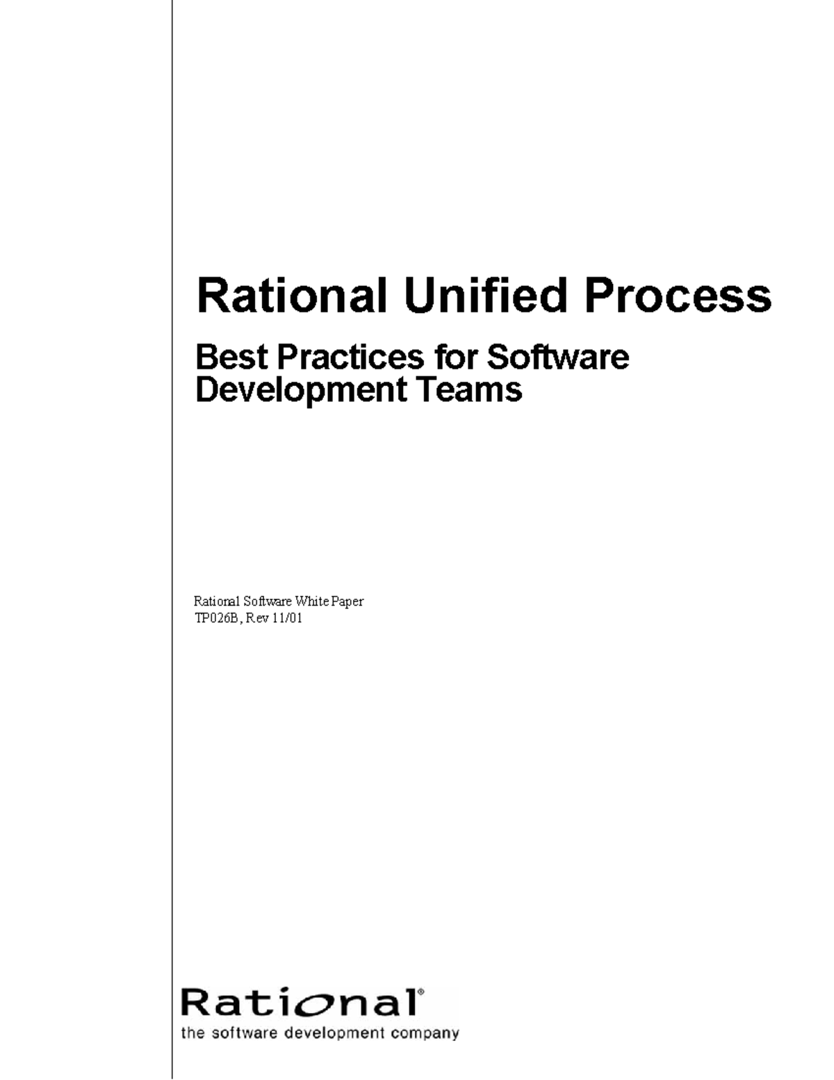 Rational Unified Process Best Practices - The process enhances team ...