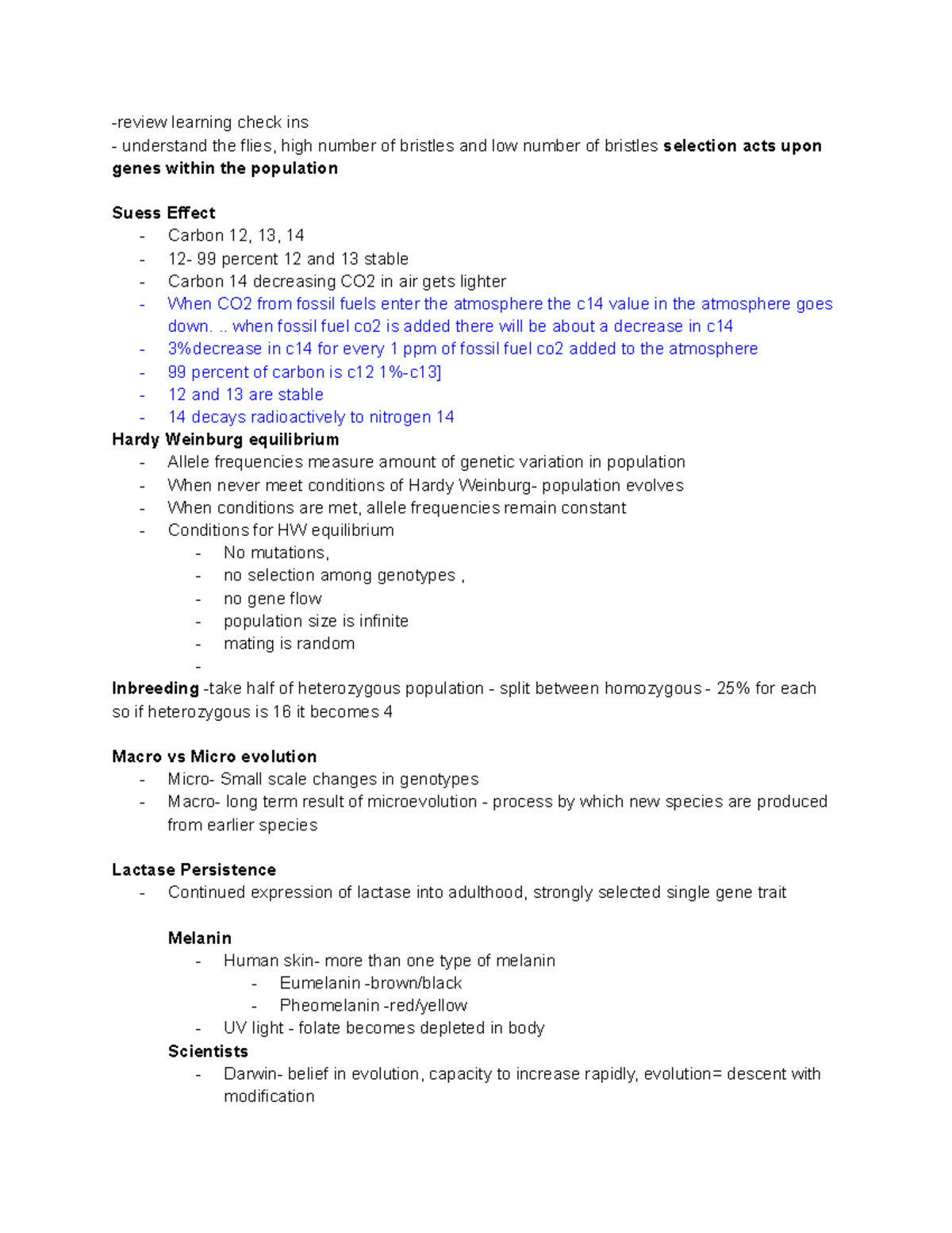 BI107 Exam 1 review -review learning check ins understand the flies ...