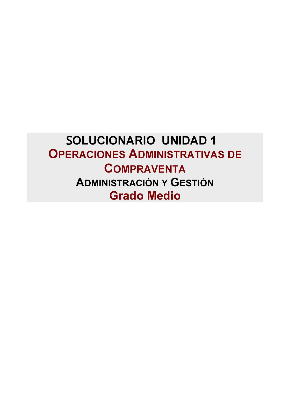 Solucionario Gestion Logistica Y Comercial - 6 OLUCIONARIO UNIDAD 1 ...