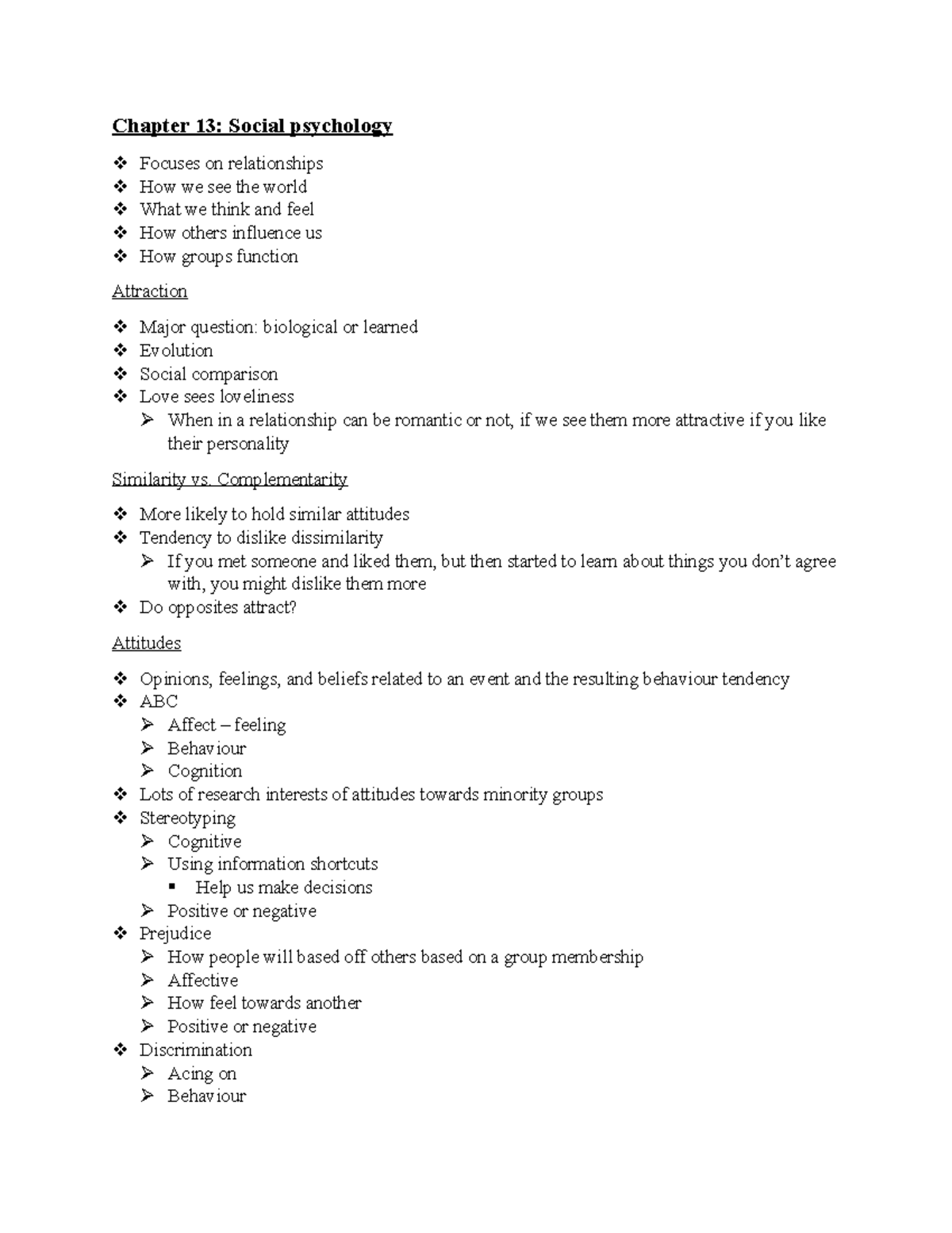 Chapter 13: Social Psychology - Chapter 13: Social Psychology Focuses ...