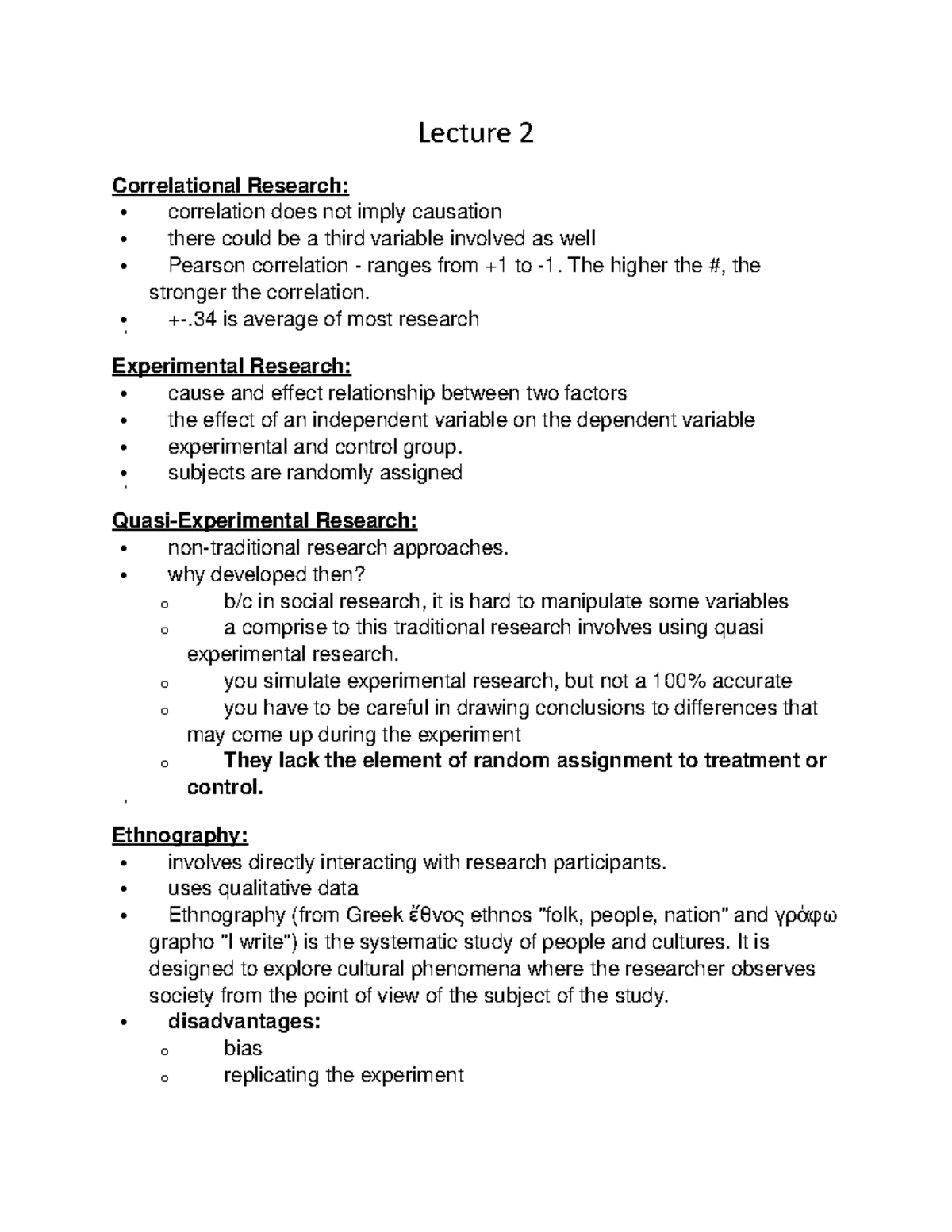Lecture 2 - This is a very detailed note for an A+ also, the notes are ...