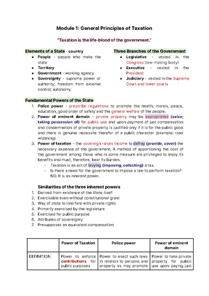 Taxation Module 2 - Income Tax: Basic Concepts - Module 2 Income Tax ...