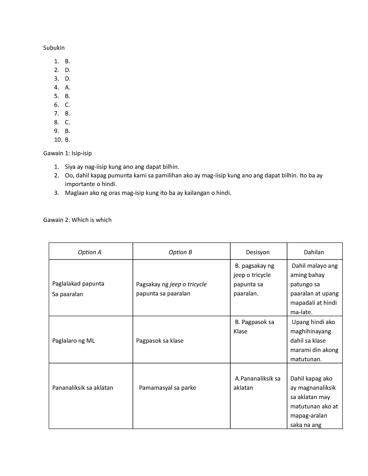 AP Week 2 Answers - Ewfwef - Subukin B. D. D. A. B. C. B. C. B. B ...