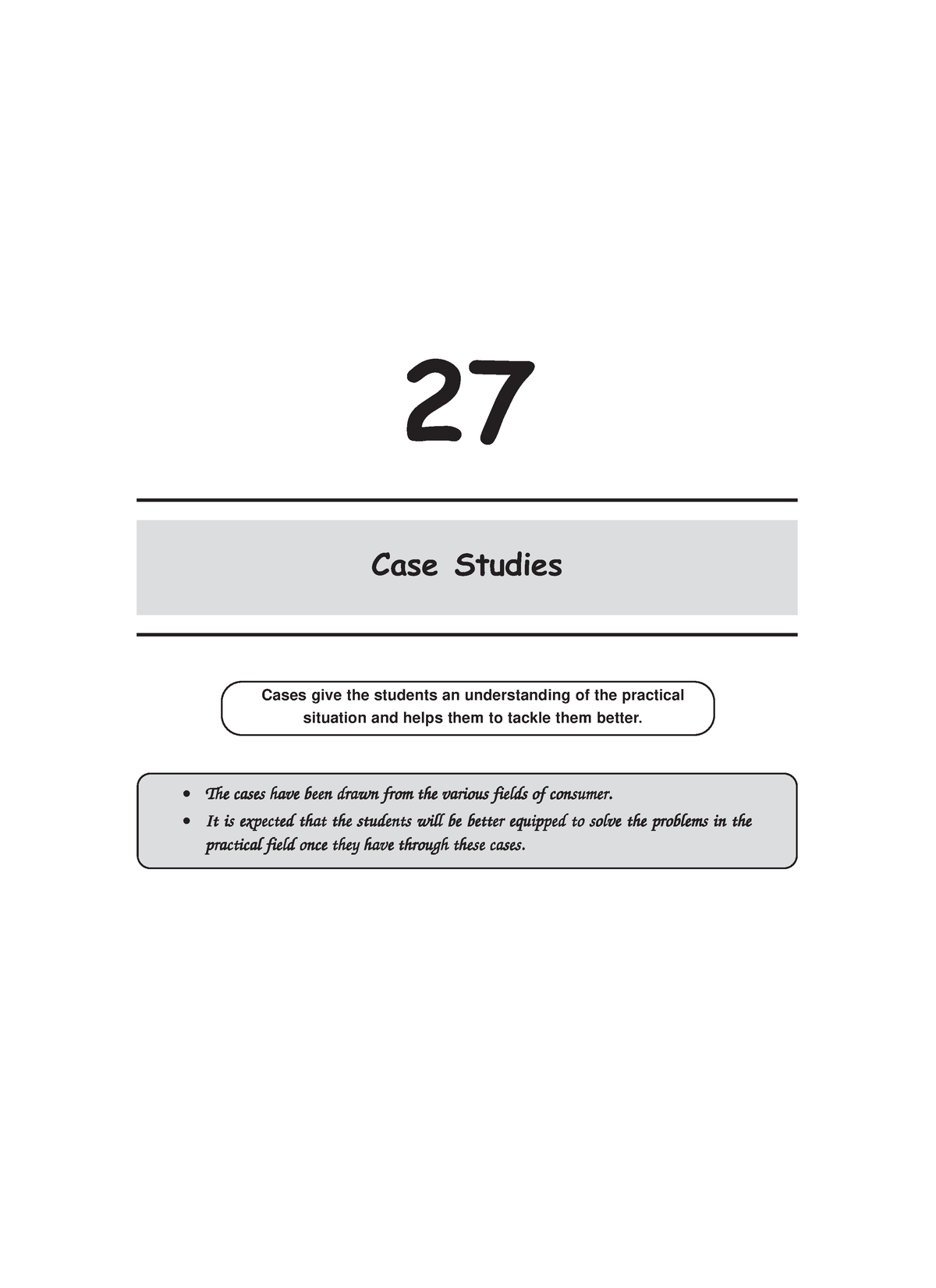 28. Chapter 27 - Case Studies On Business - 27 Case Studies Cases Give ...