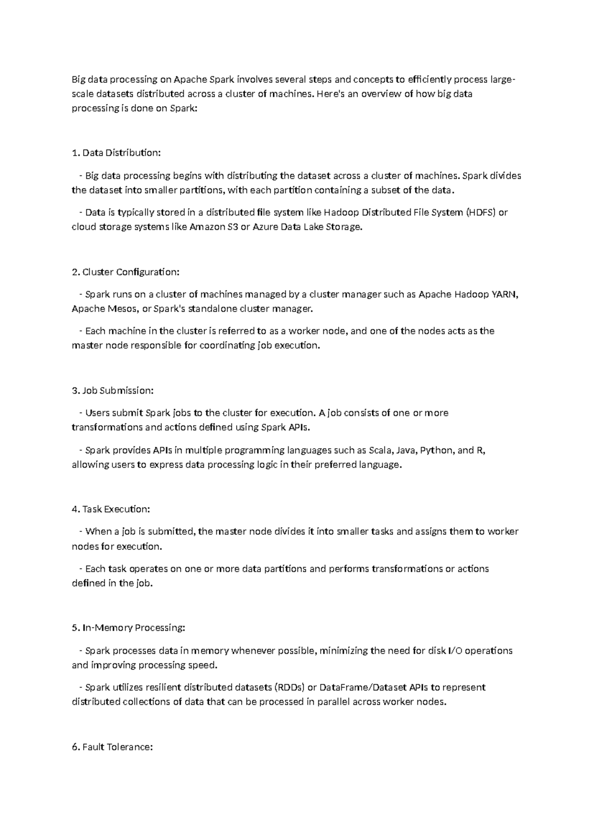 Big data processing - Here's an overview of how big data processing is ...