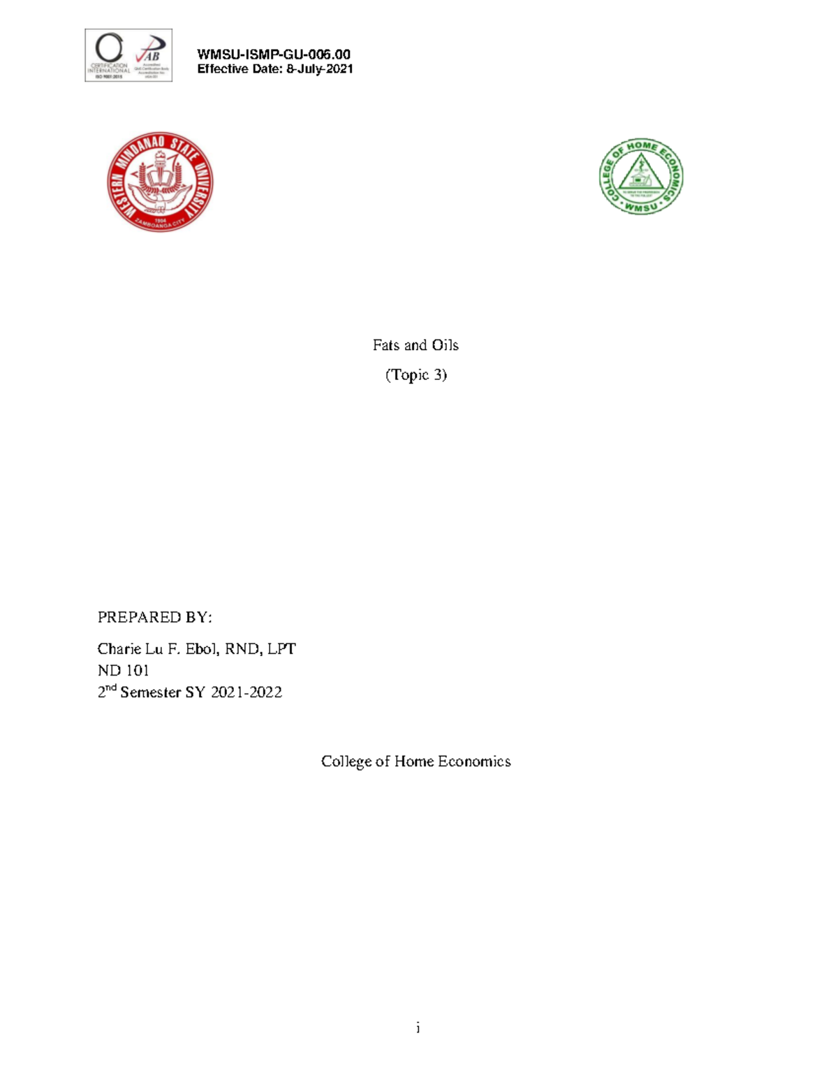 Topic 3 Oils are generally liquid at ambient conditions while fats are solid. Chemically Studocu