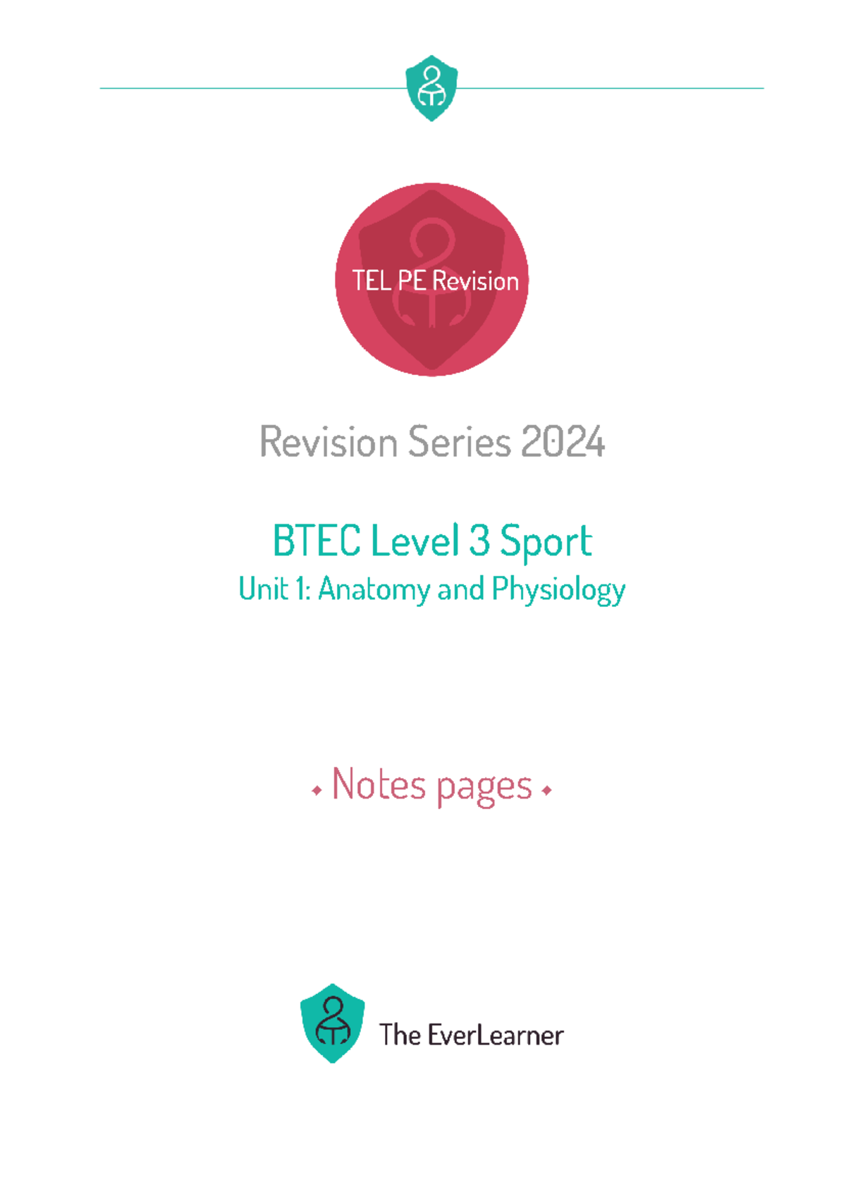 Summer 2024 btec sport level 3 unit 1 revision notes v2 - Revision ...