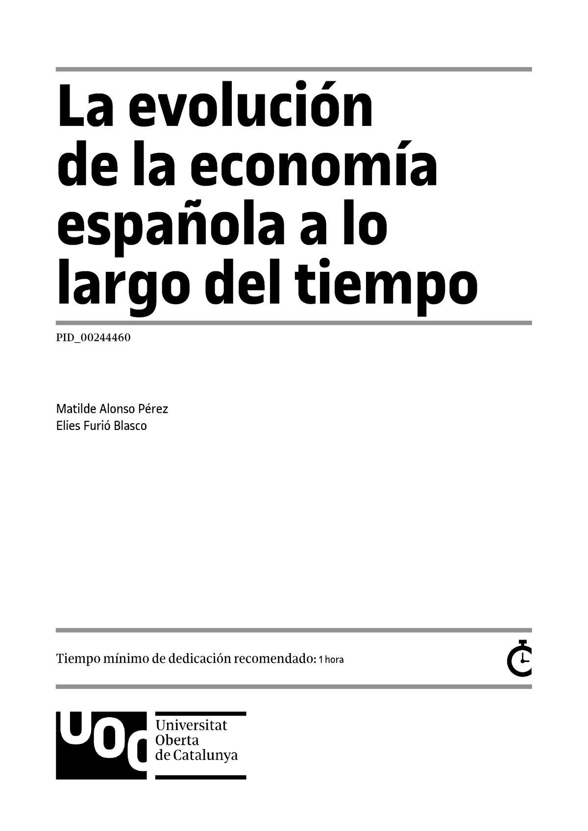 MOD4. La Evolución De La Economía Española A Lo Largo Del Tiempo - La ...