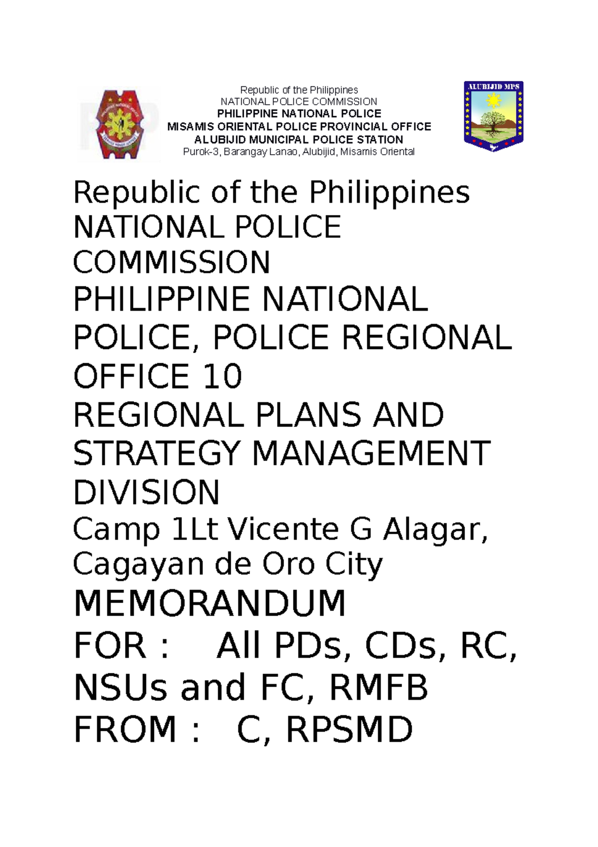 YJ,YJMYMYJYYJYJMYYMMY - Republic of the Philippines NATIONAL POLICE ...
