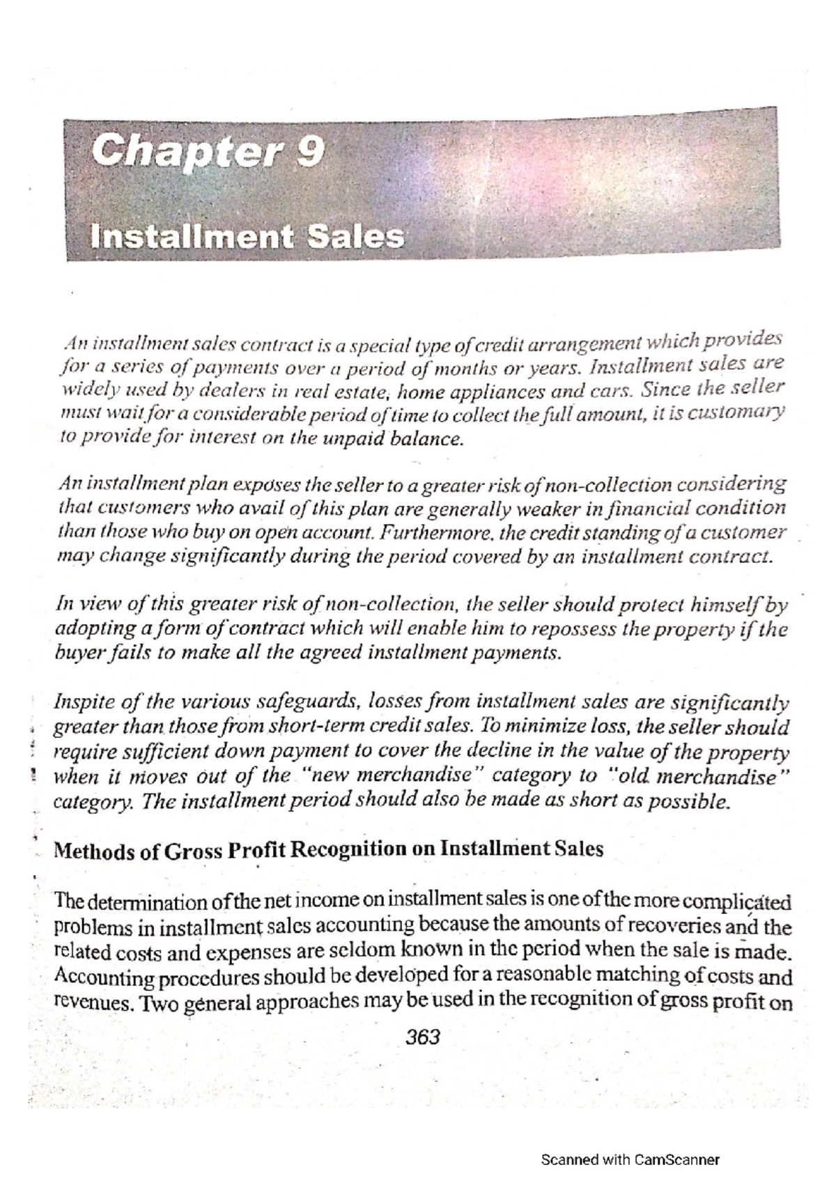 Installment Sales by Guerrero - BS Accountancy - Studocu