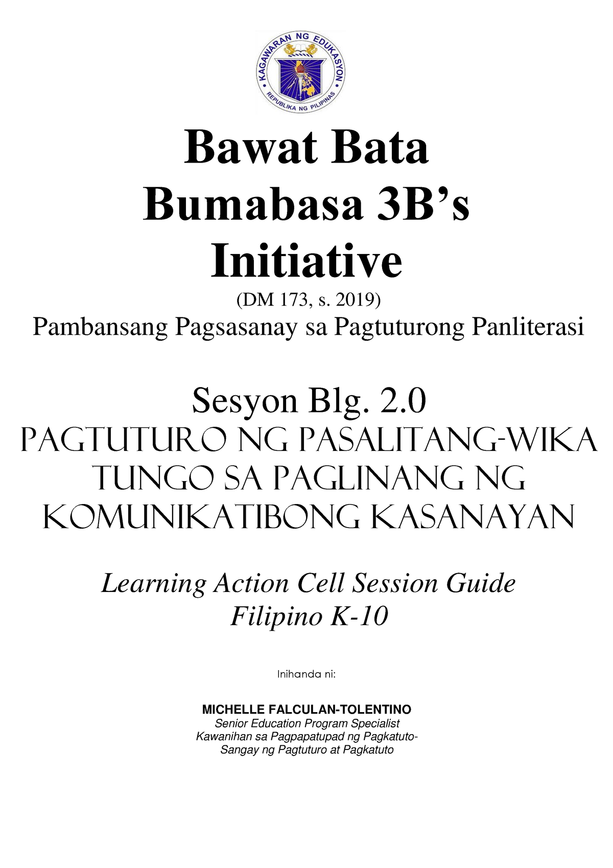 Sesyon 2 Pagtuturo Ng Pasalitang-wika Tungo Sa Paglinang Ng ...