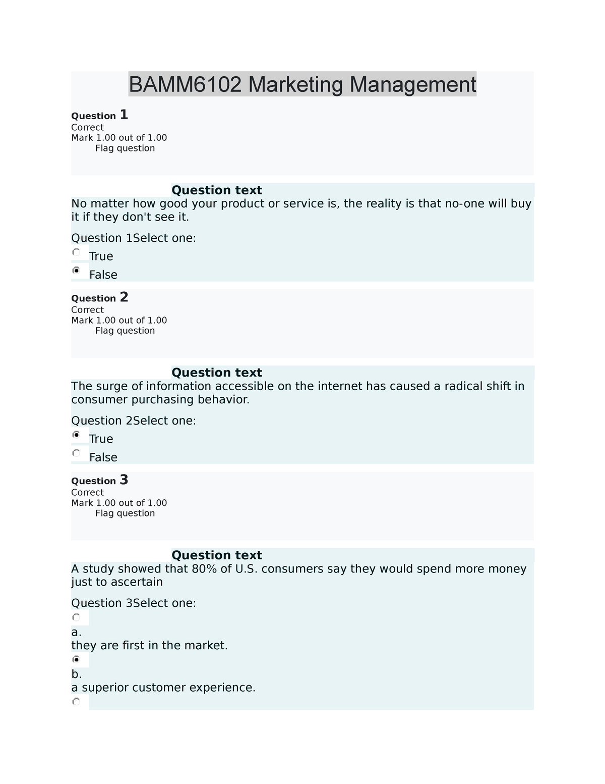 marketing management essay questions and answers pdf