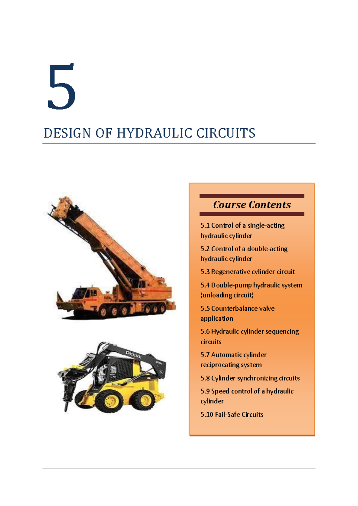 2171912 Oil Hydraulics And Pneumatics-Notes PDF-Units-5 - 5 DESIGN OF ...