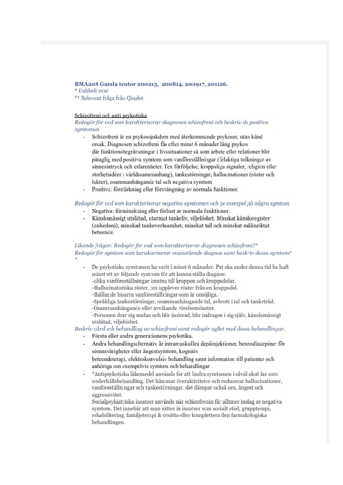 Tenta lösning bma208 - BMA208 - MDU - Studocu