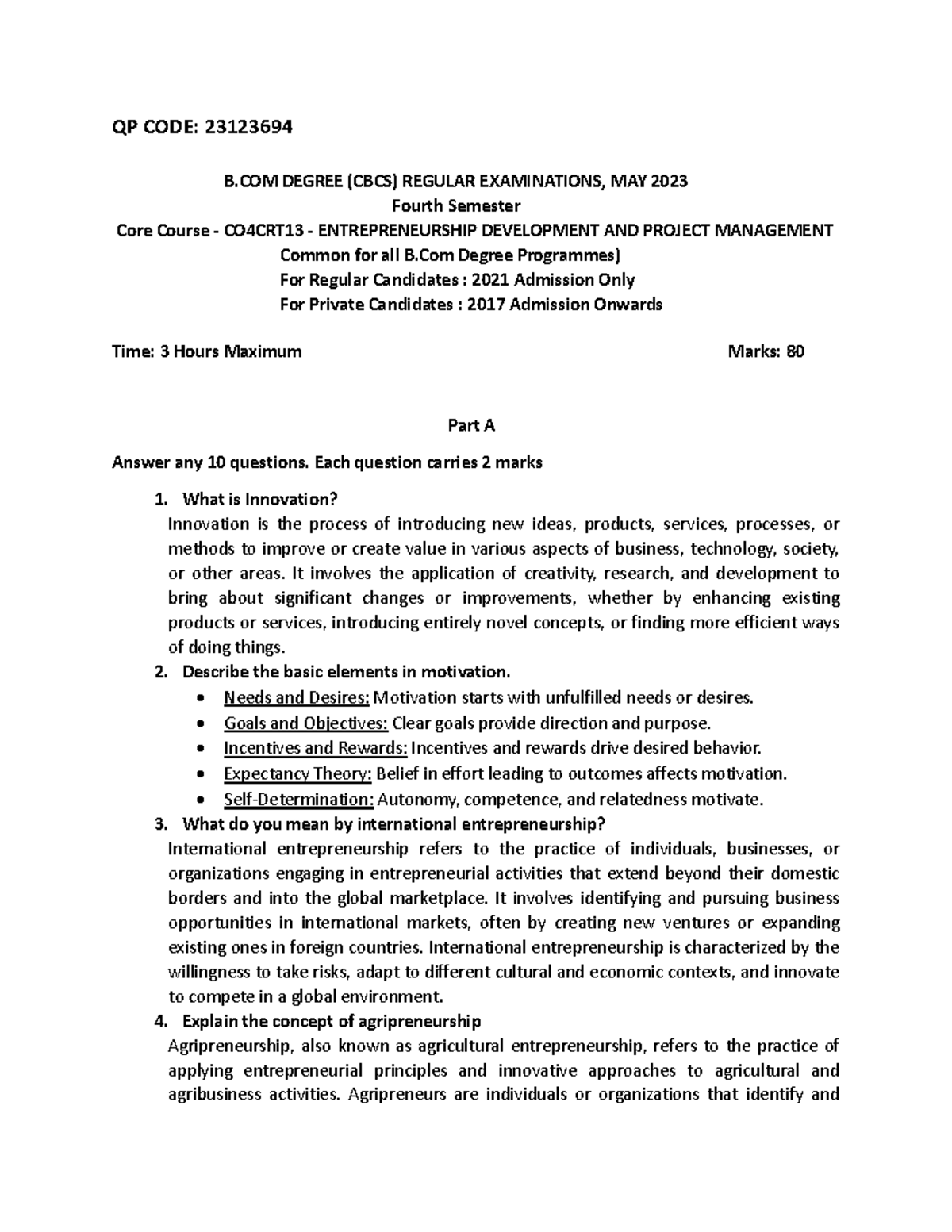 EDPM-1 - QP CODE: 23123694 B DEGREE (CBCS) REGULAR EXAMINATIONS, MAY ...