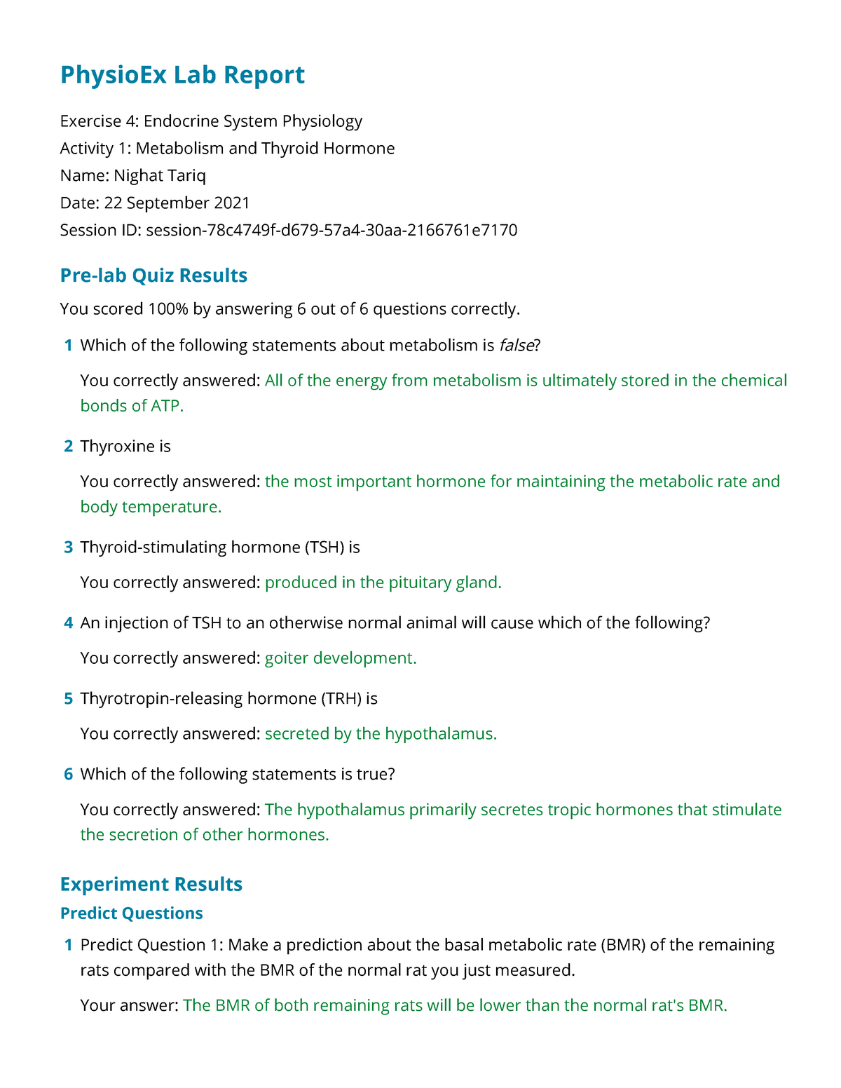 Physio Ex Exercise 4 Activity 1 MyLab Pearson - PhysioEx Lab Report ...