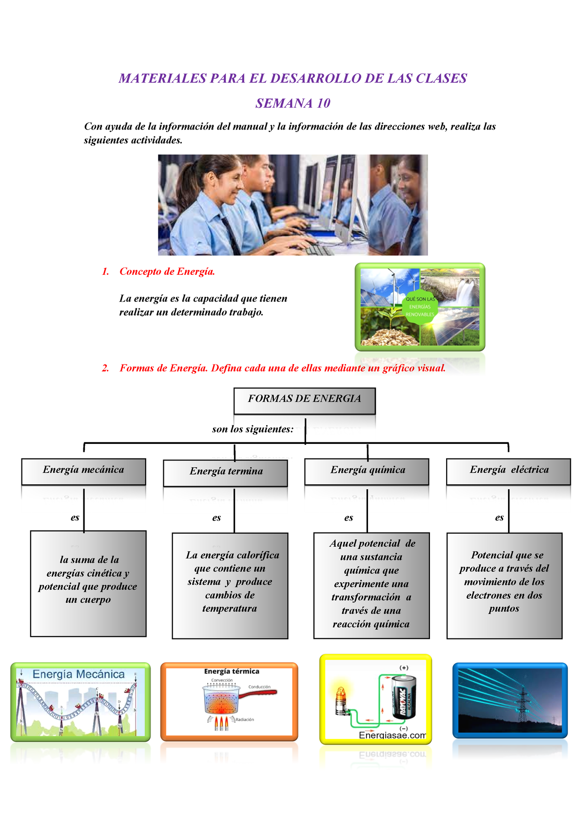 Tema 10 De F Y Q Encargada Para La Clase 10 - MATERIALES PARA EL ...