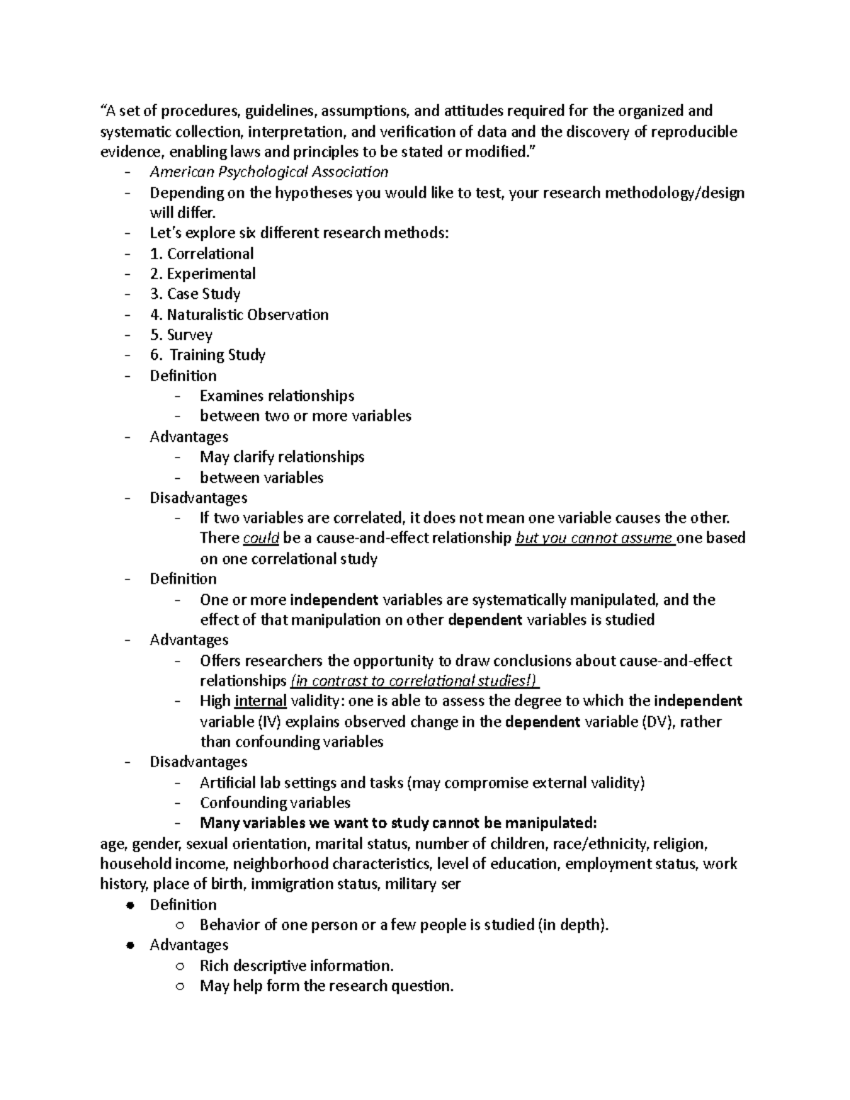 RESEARCH METHODS AND ETHICS - “A set of procedures, guidelines ...