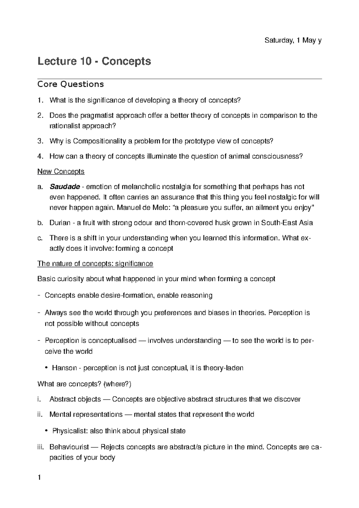 Lecture 10 - Concepts - What Is The Significance Of Developing A Theory ...