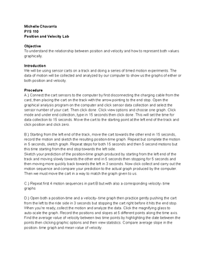 Physics 110 Lab 9 - Experiment 7: Hanging Masses and Pendulums ...