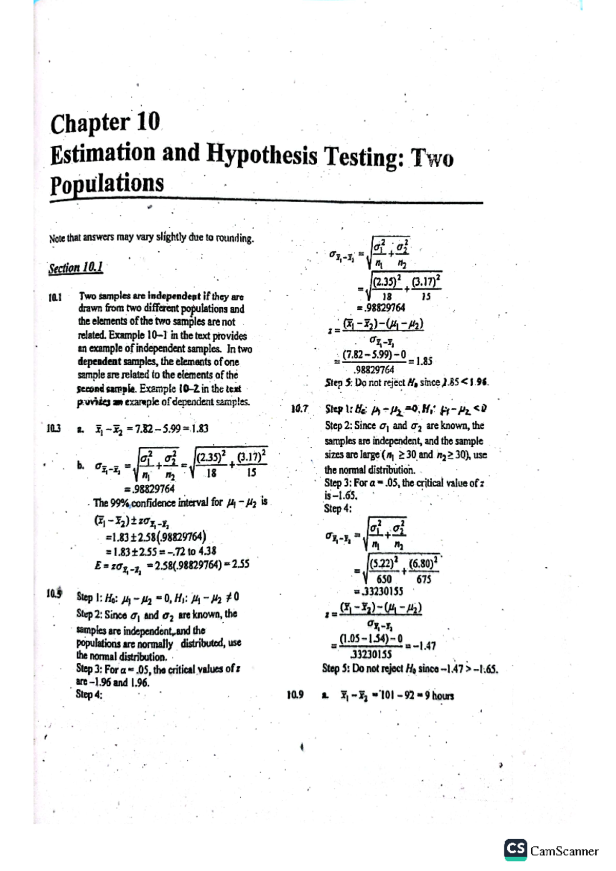 Chapter 10 Bus173 Important Material For Bus Courses Business