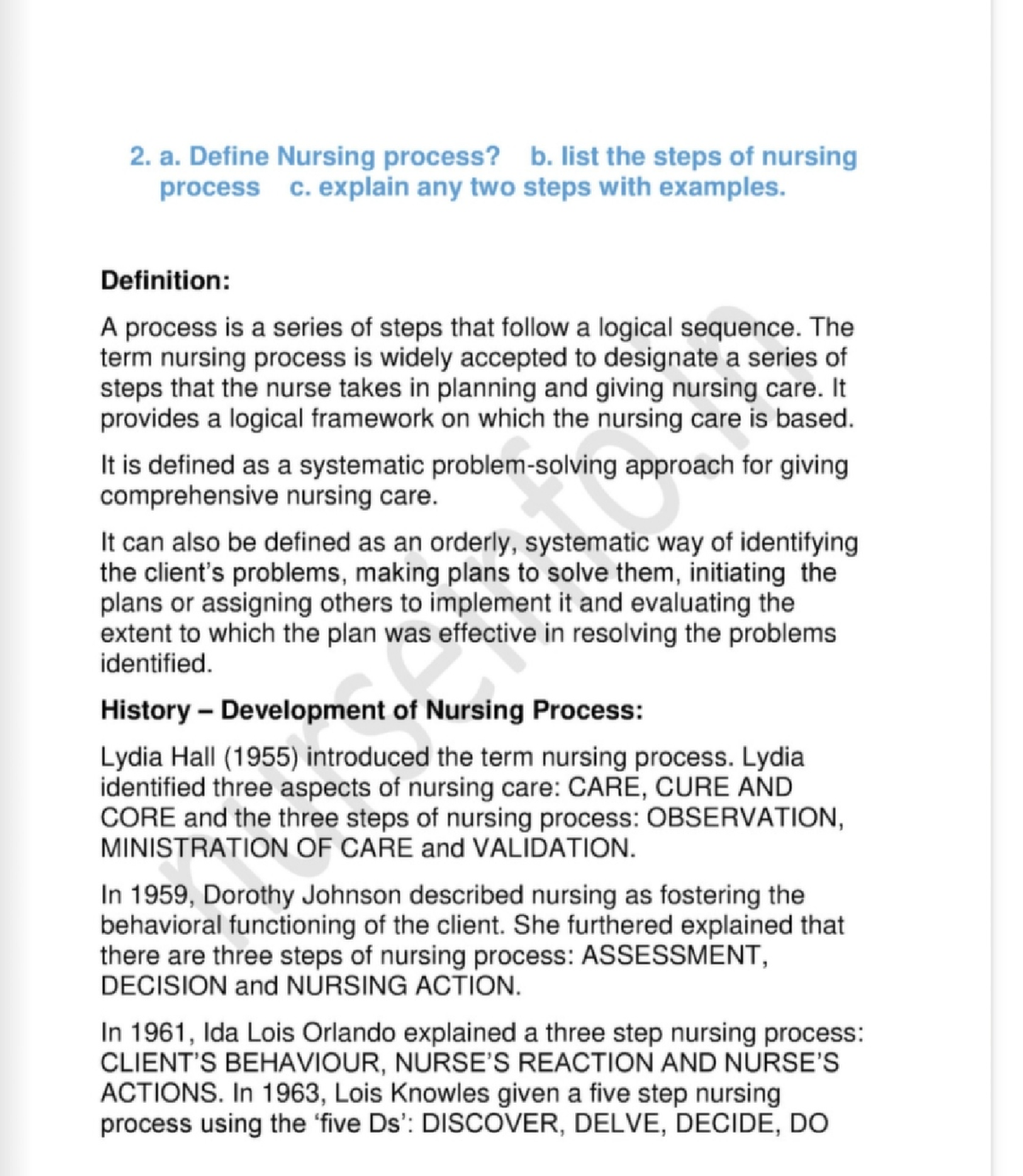 bsc nursing essay