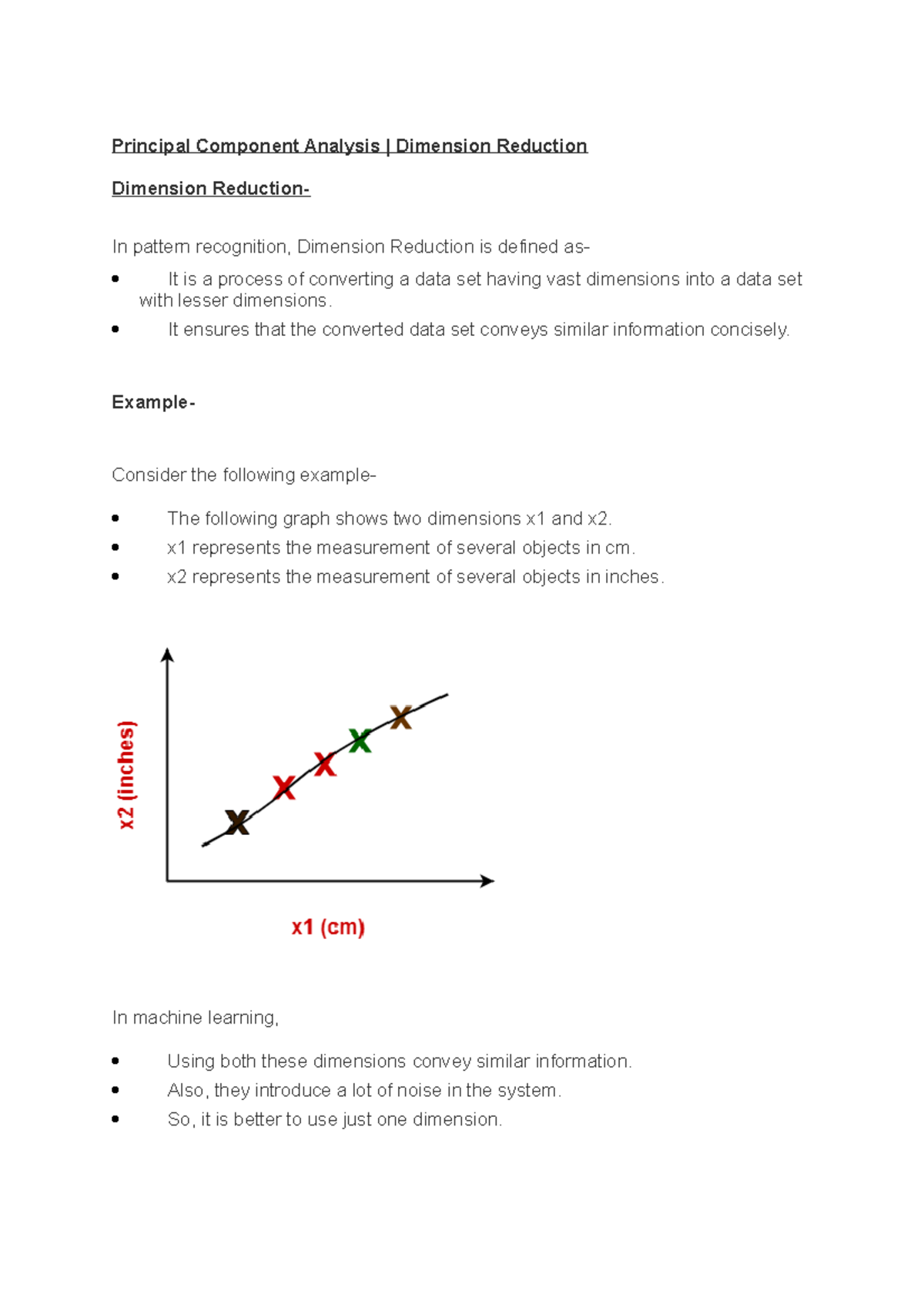 Principal Component Analysis - It ensures that the converted data set ...