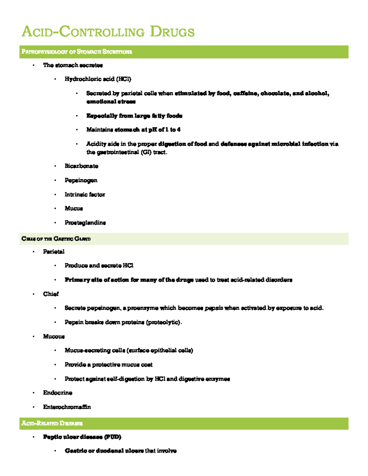 GI Antacid Antidiarrheal Laxative Anti Nausea ACID
