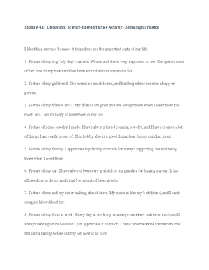 Module 2.3: Discussion: Science-Based Practice Activity - Goal ...