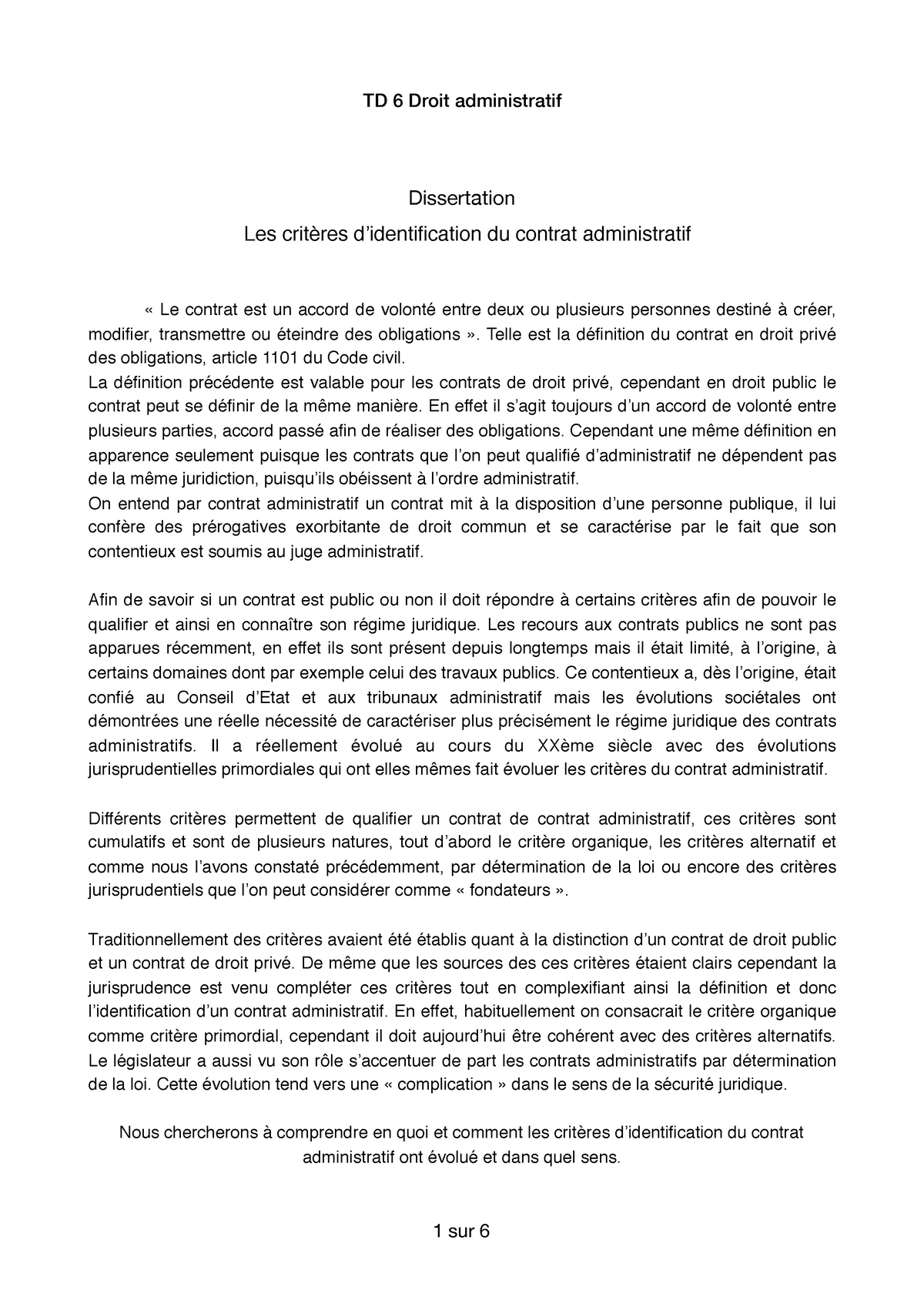 service public et contrat administratif dissertation