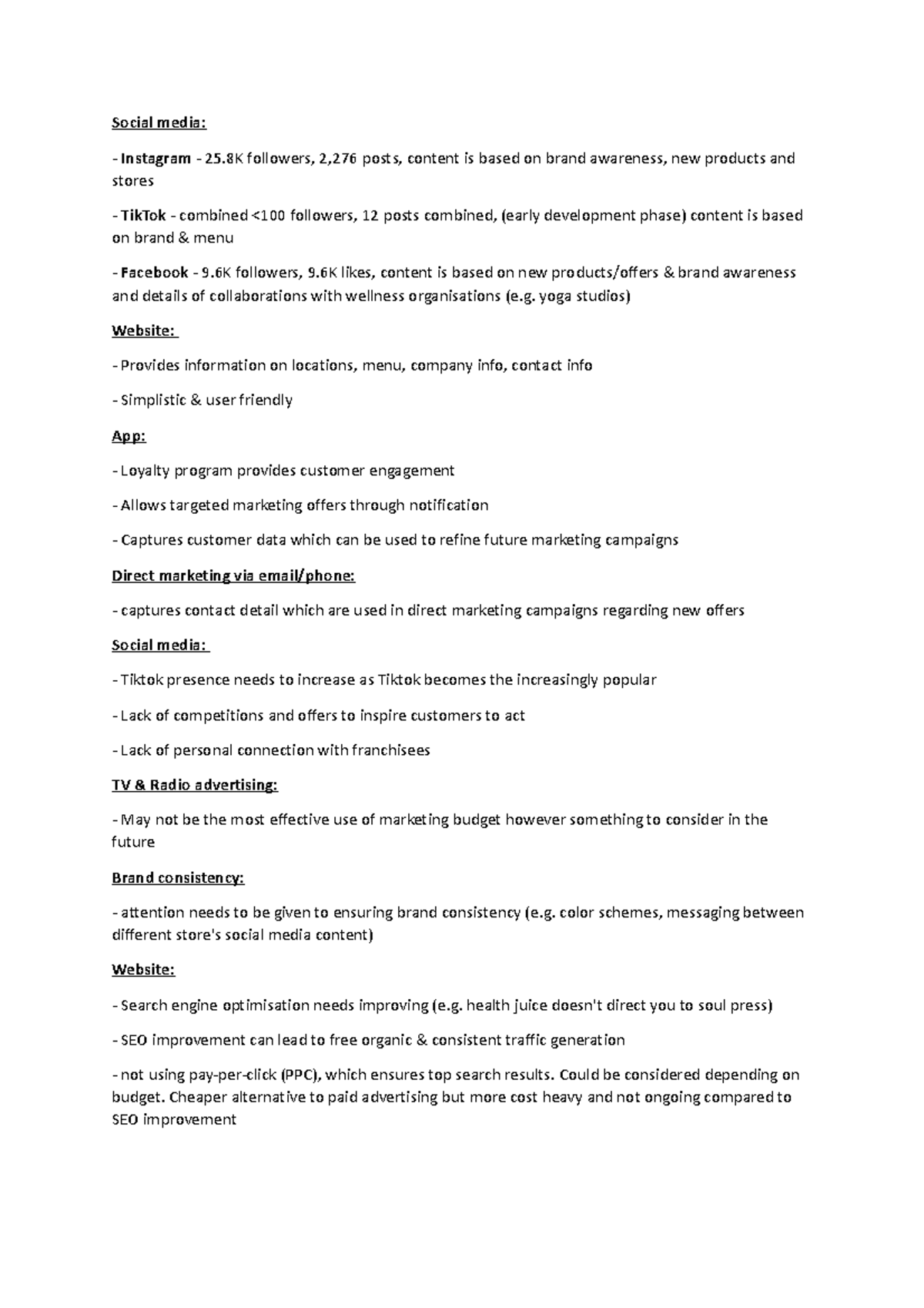 Company Pitch script - Digital marketing - Social media: Instagram - 25 ...