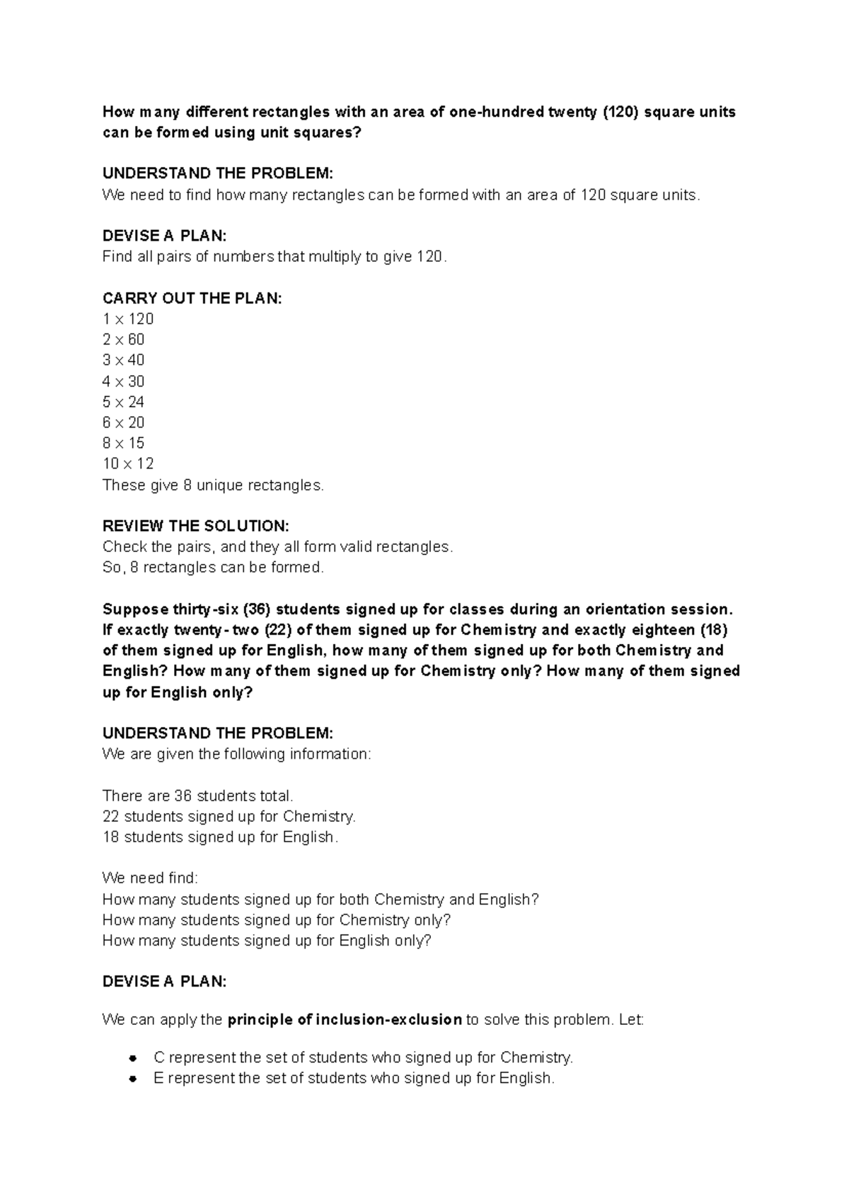MMW - madami - How many different rectangles with an area of one ...