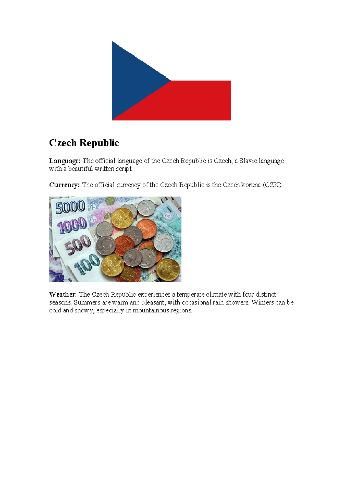 Czech Republic - File - English A: Literature SL - Czech Republic ...
