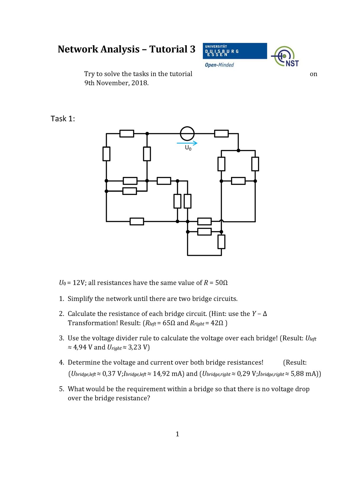 network analysis assignment