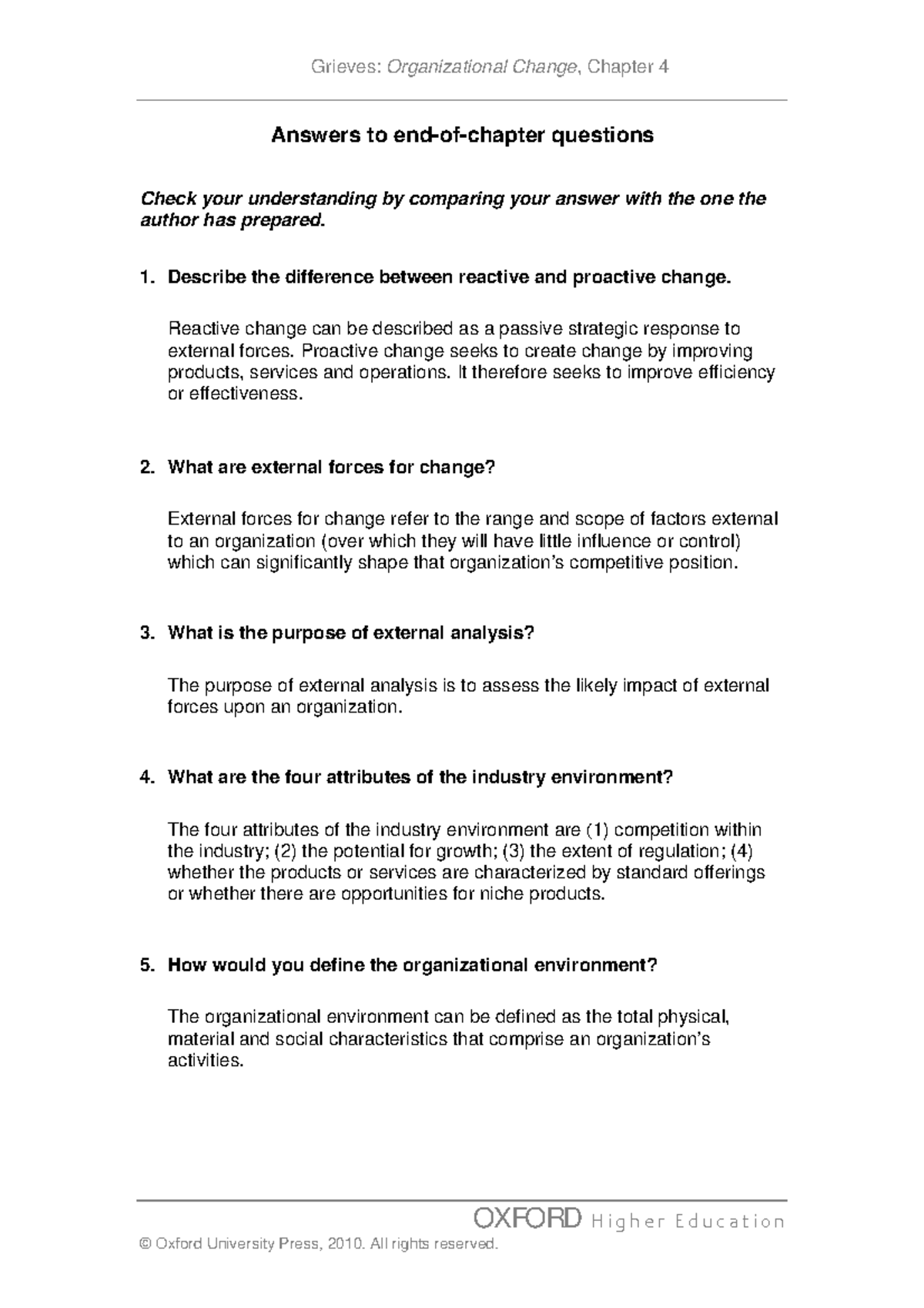 Lecture notes - Answers to end-of-chapter questions Check your ...