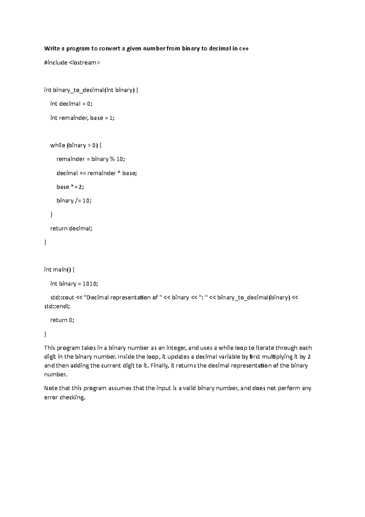 c-decimal-write-a-program-to-convert-a-given-number-from-binary-to