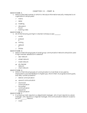 OB Final Exam Practice Questions - Organizational Behavior – Final Exam ...