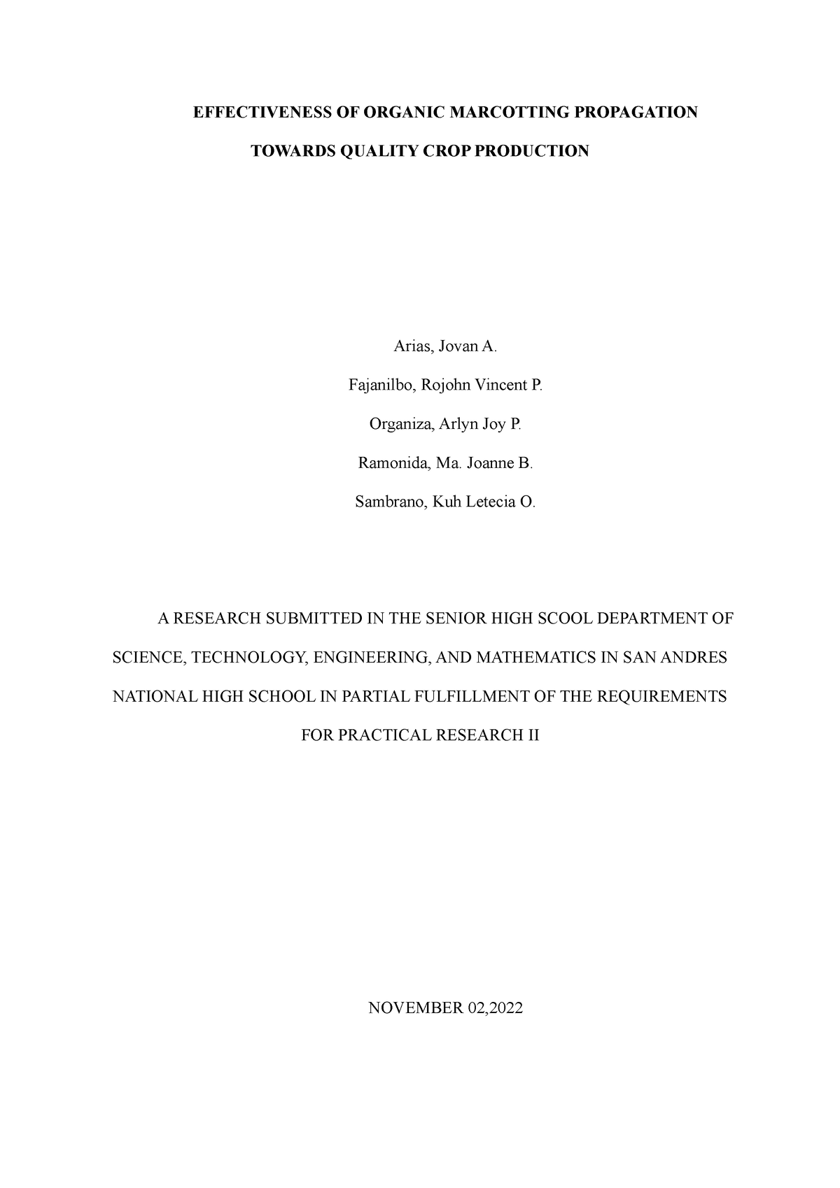 Chapter%20I%20and%20II%20 - EFFECTIVENESS OF ORGANIC MARCOTTING ...