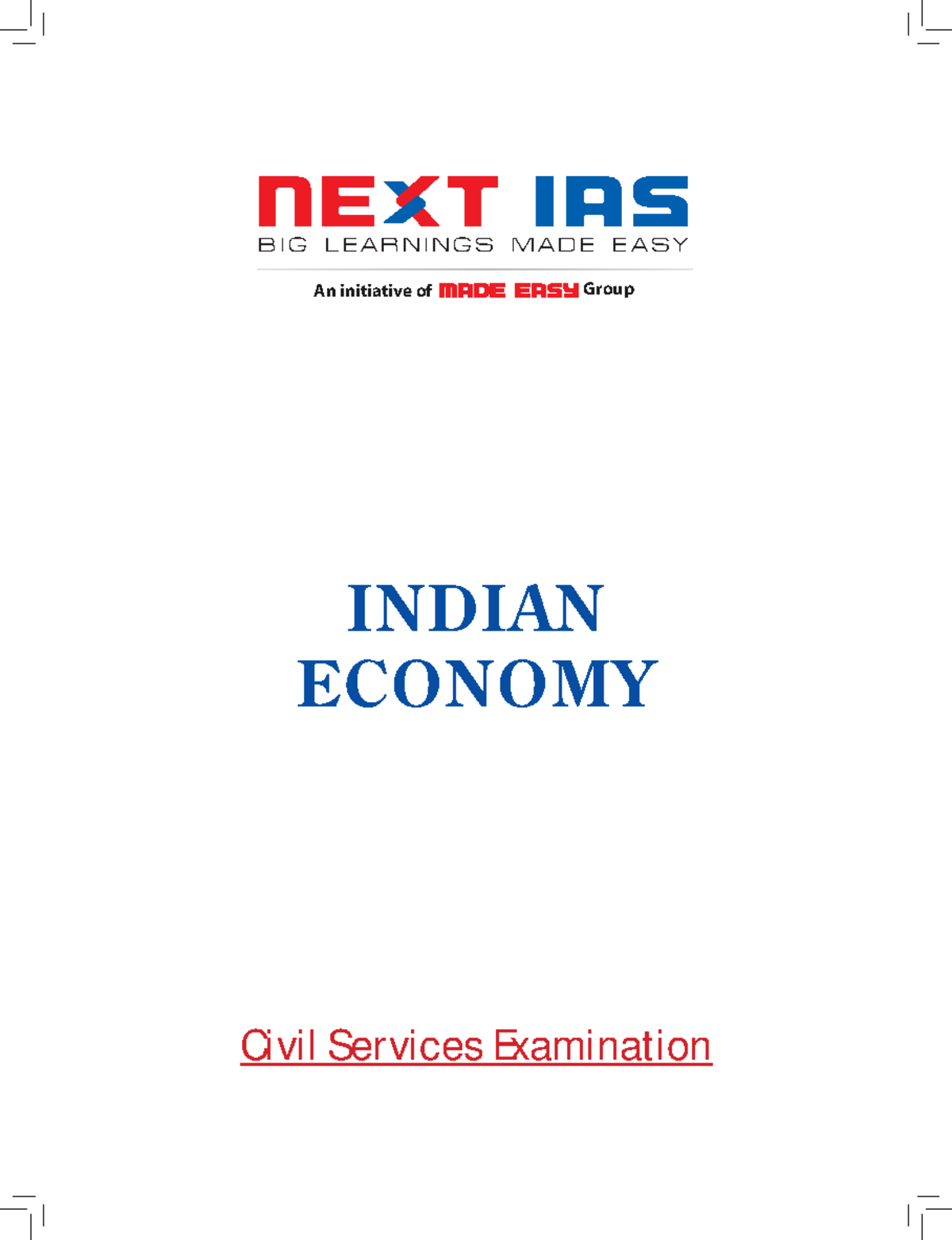 Indian Economy - Lecture Notes - INDIAN ECONOMY An Initiative Of Group ...