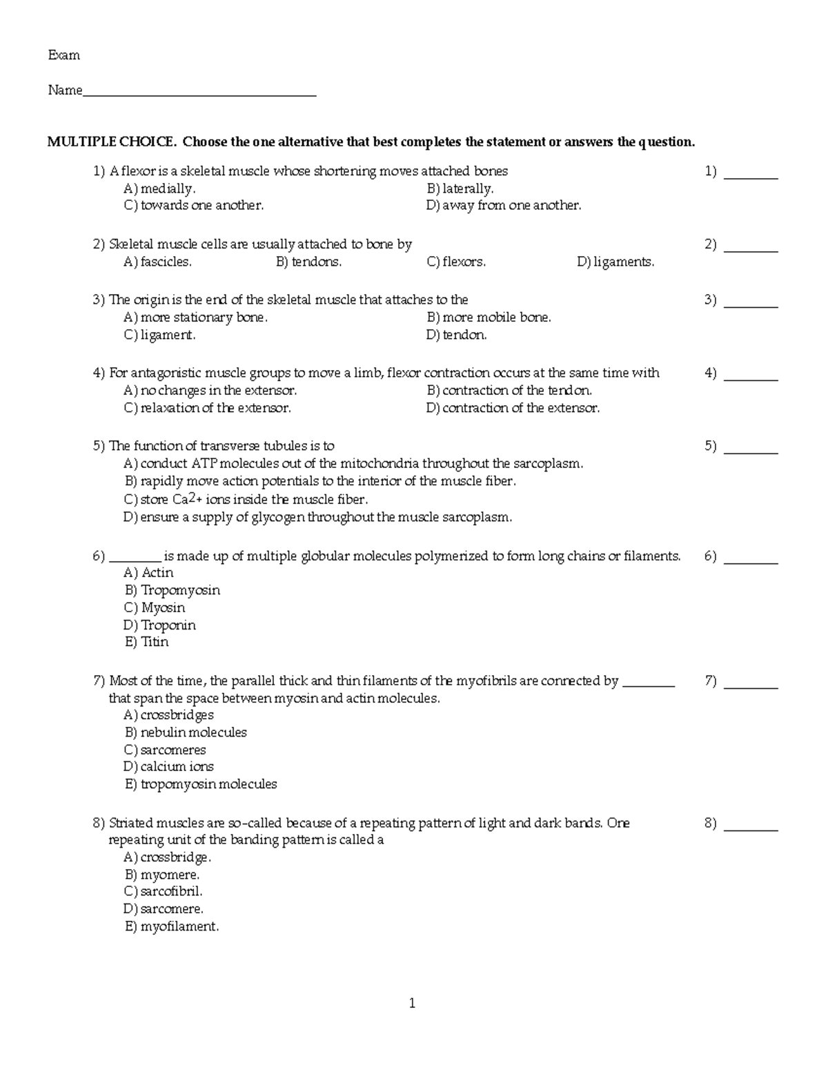 Chapter 12 - Problems - Exam Name ...