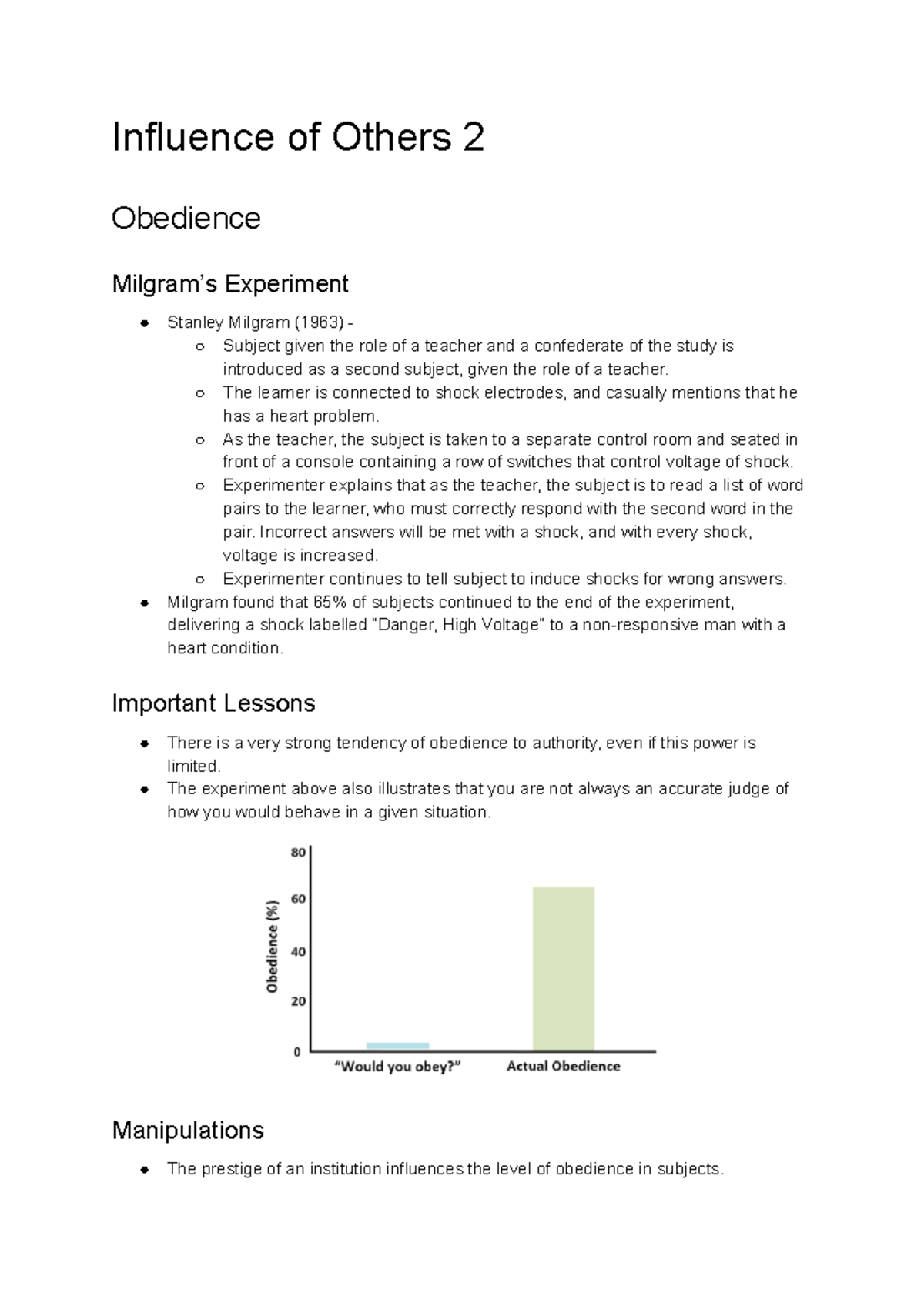 The Influence of Others 2 Module - Google Docs - Influence of Others 2 ...