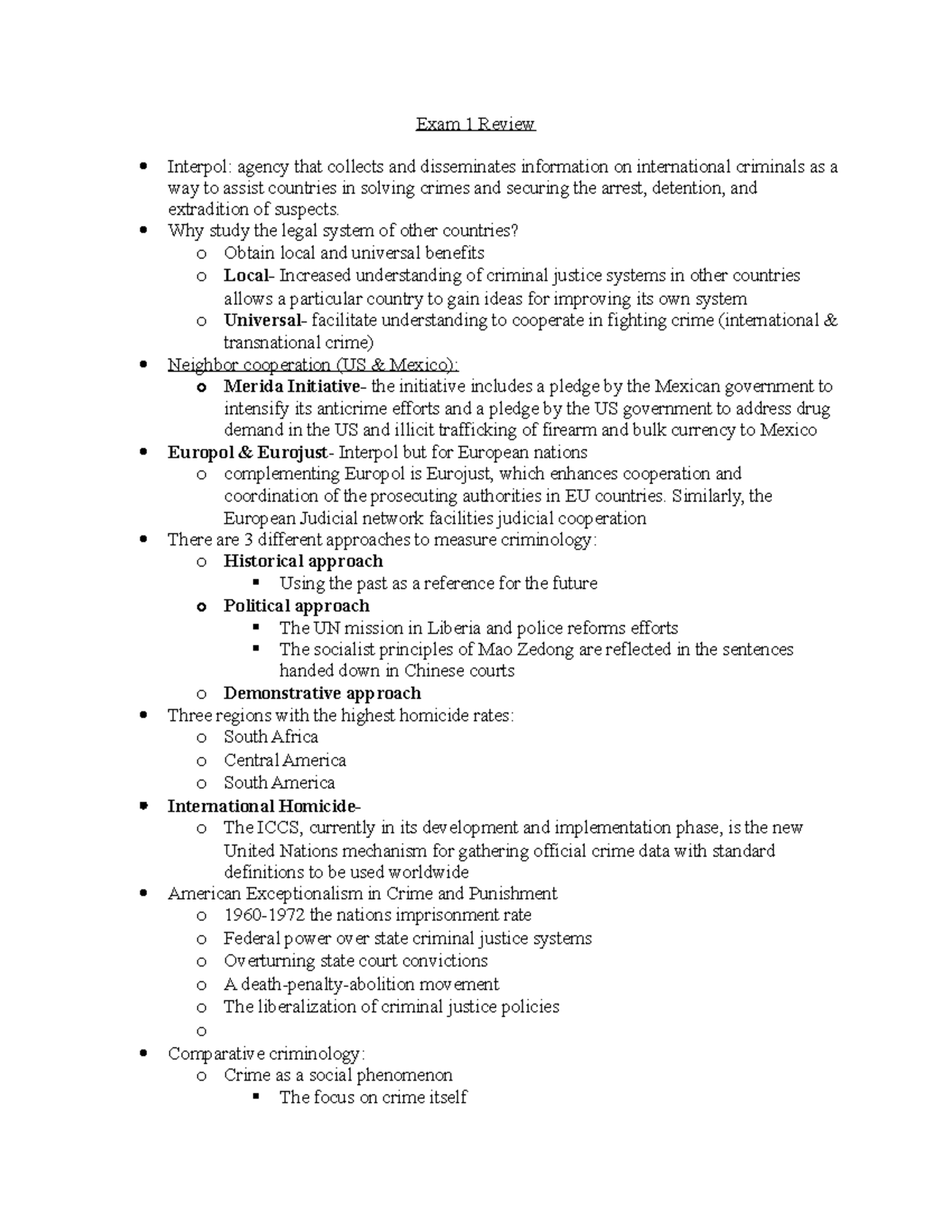 Exam 1 Review - These notes cover all topics that will be included in ...