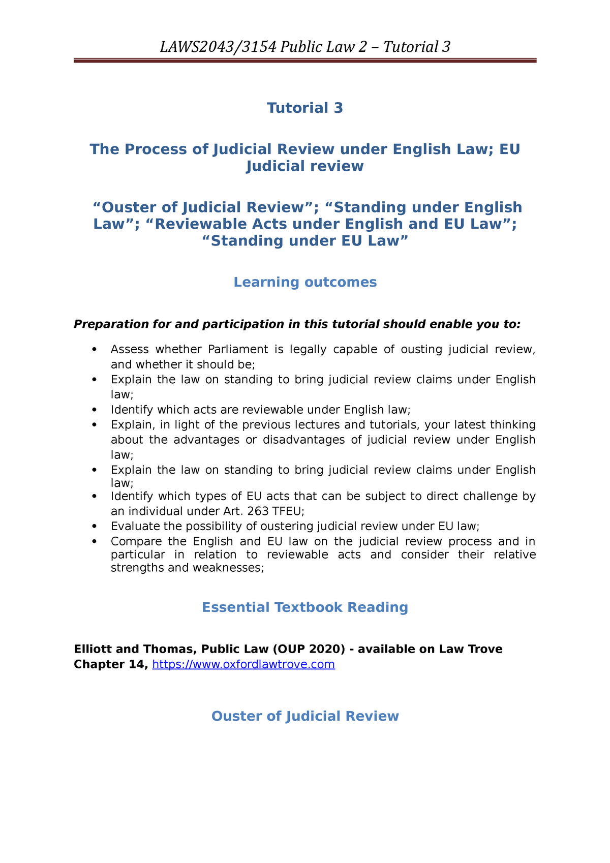 judicial review uk essay