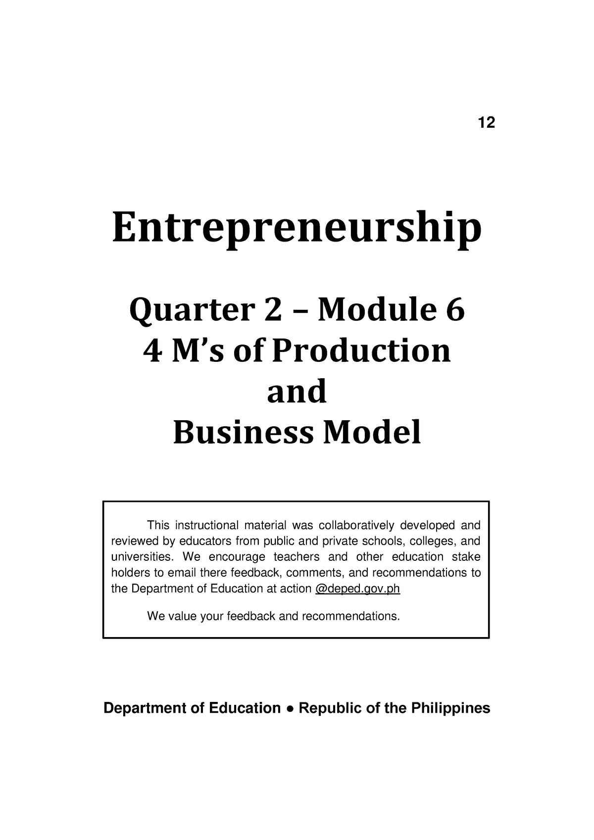 Entrep 12 Q2 Mod6 4Ms-of-Production-and-Business-Model V2 ...