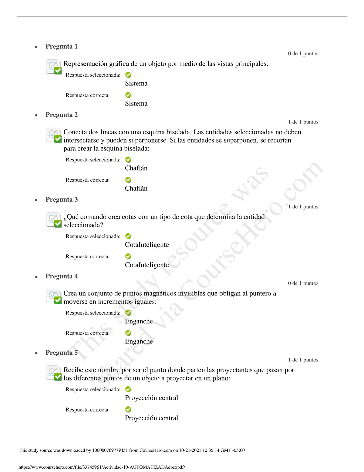 Actividad 10 Automatizada - Pregunta 1 0 De 1 Puntos Representación ...